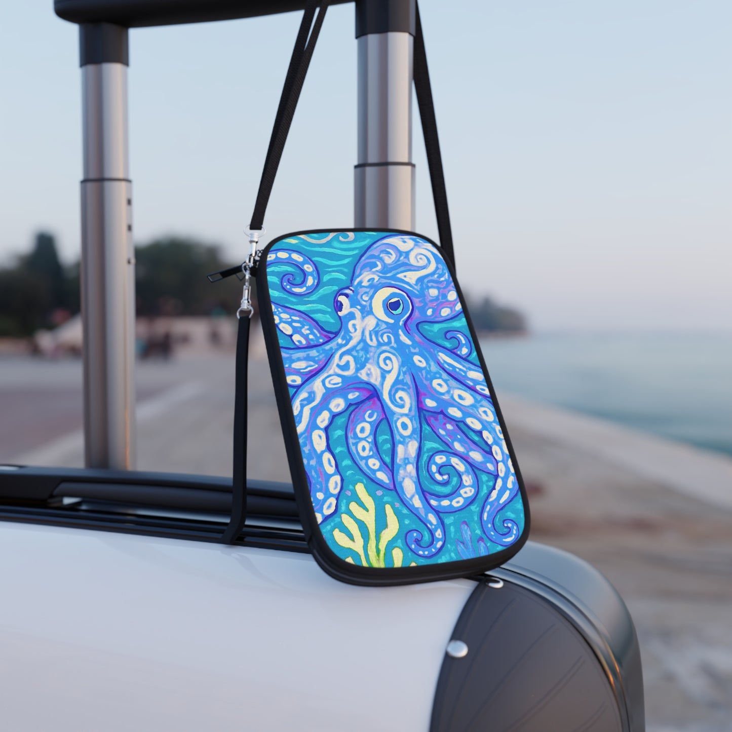 Passport Wallet – Perfect for Travelers & Adventurers / Octopus Kraken Joe, Blue