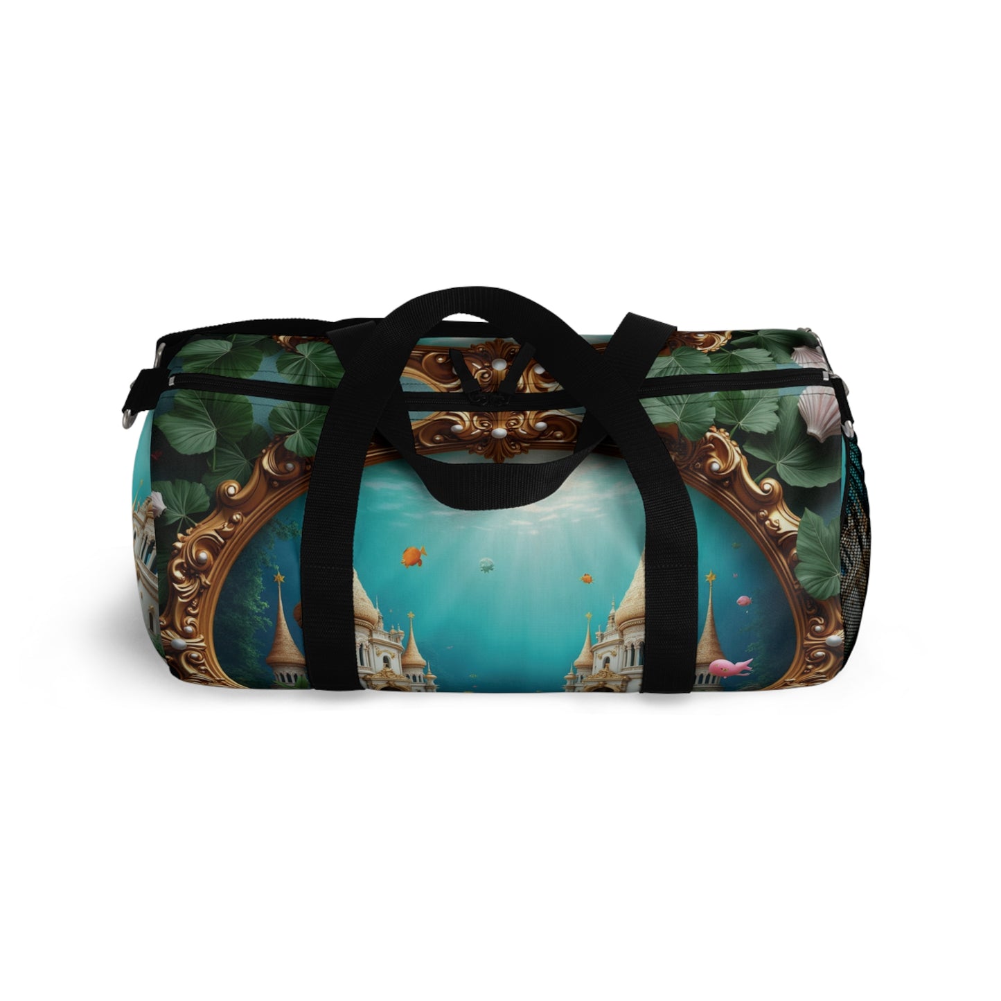 Tropical Rainforest Duffel Bag - Perfect for Travel and Gym / Framed Mermaid Palace, Libyan Sea