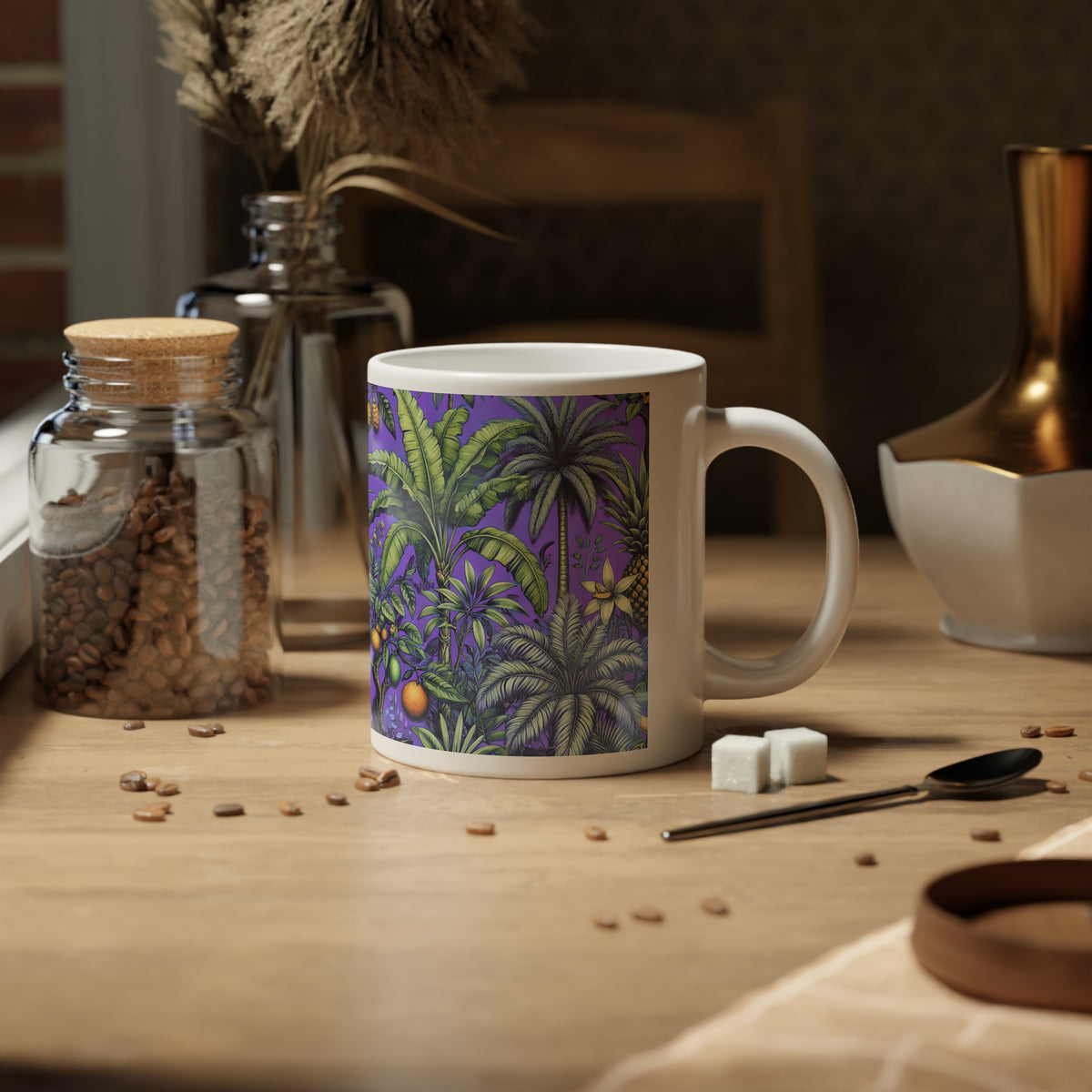 Jumbo Mug, 20oz, Tropical Fruit Purple | Tropical Coffee Cup