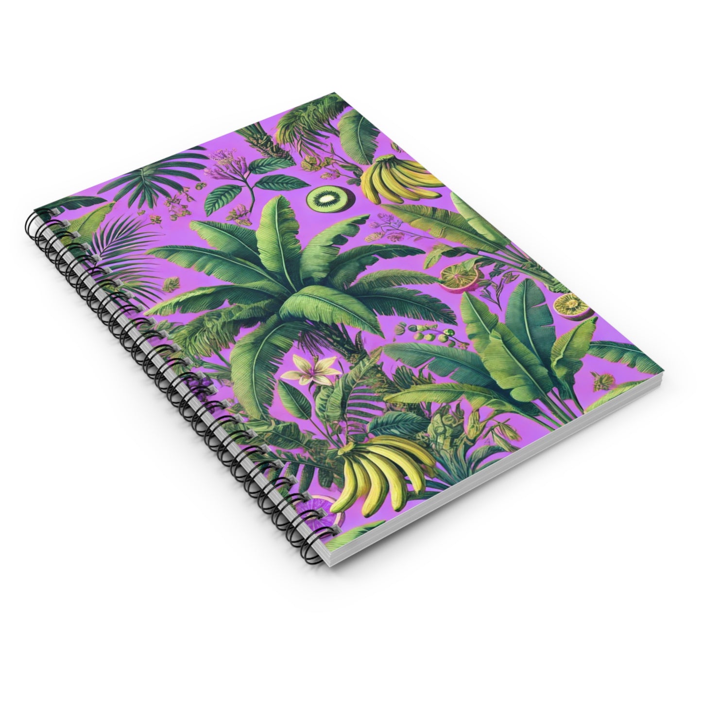 Spiral Notebook - More Tropical Fruit, Deep Lilac