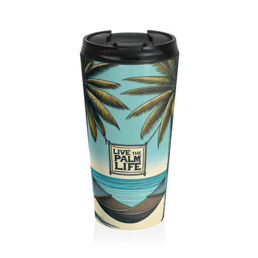 15 oz. Stainless Steel Travel Mug / Beach Hammock