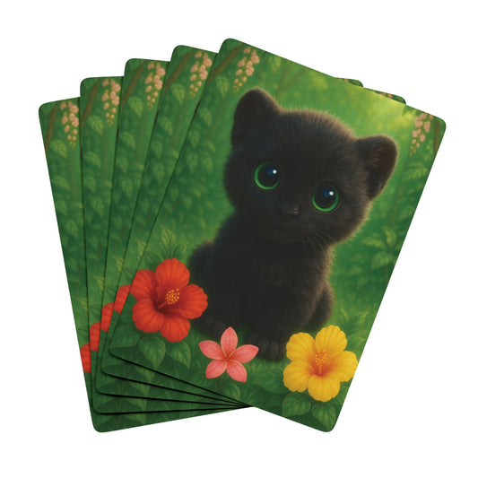Poker Playing Cards - Baby Black Panther