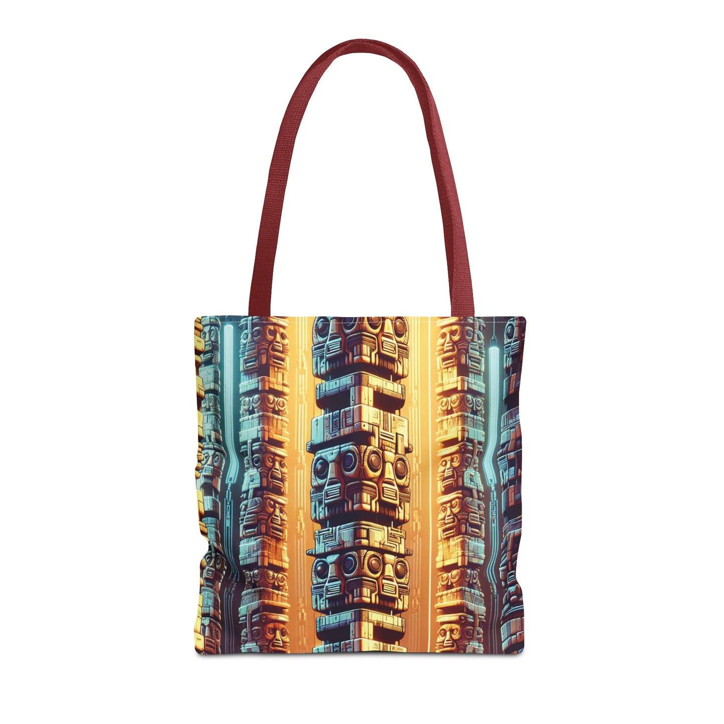 Techno Tiki Totems Tote Bag - 3 Sizes