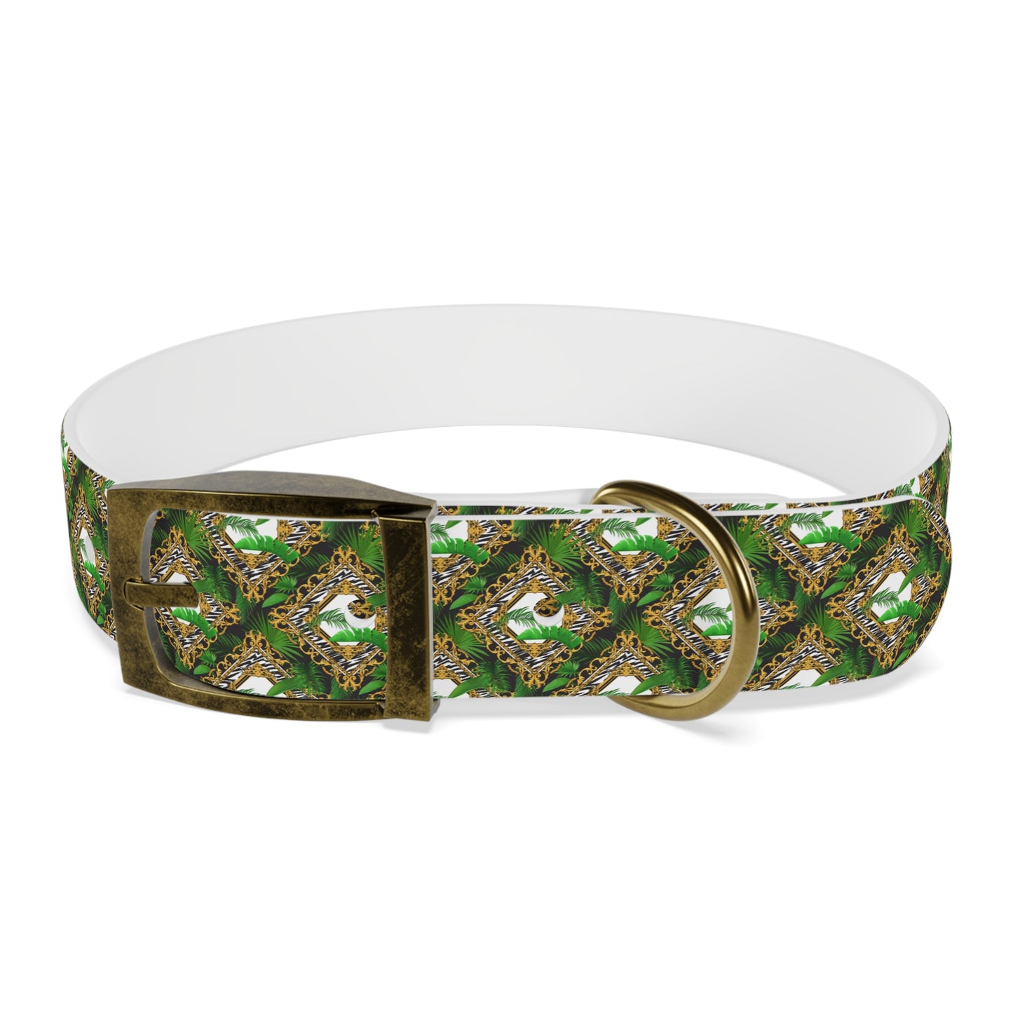 Dog Collar - Jungle Luxe White