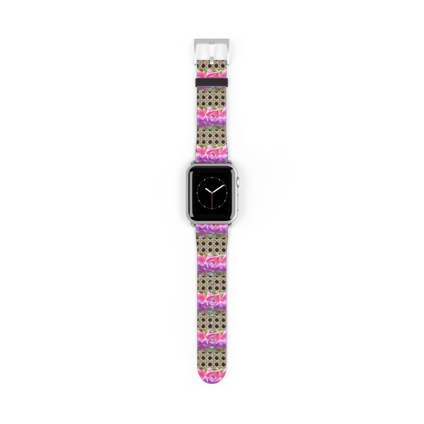 Apple Watch Band - Tropical Wicker and Two Fuchsias