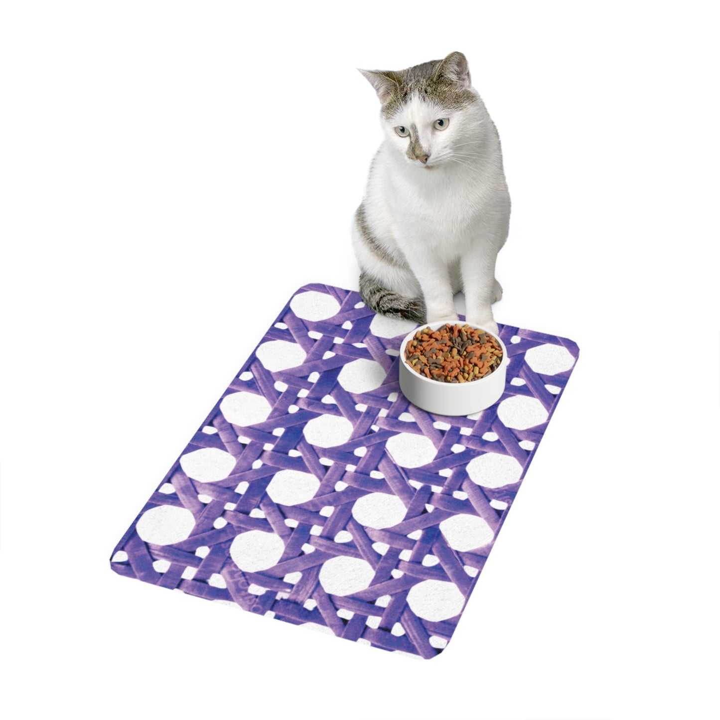 Pet Food Mat (12x18) - Amethyst Beach Chair Wicker