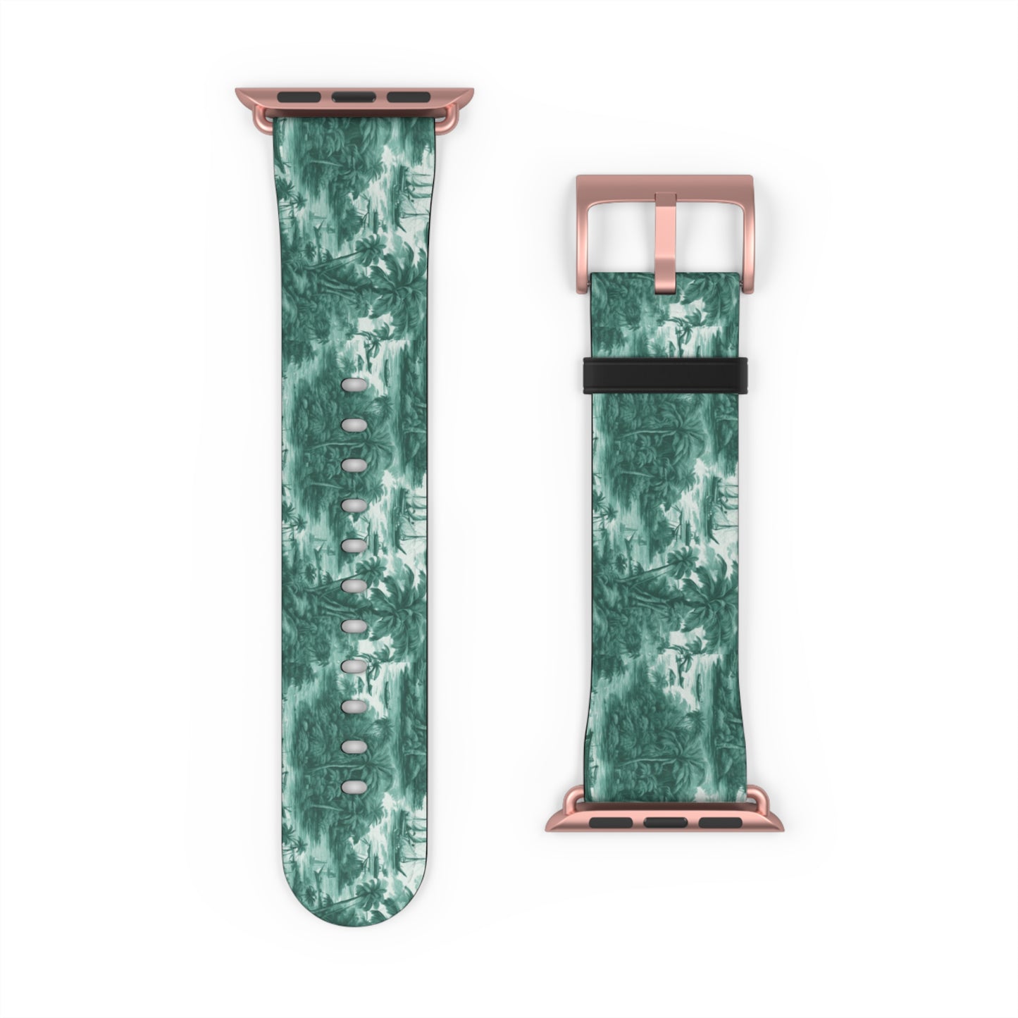 Apple Watch Band - Tropical Toile, evergreen