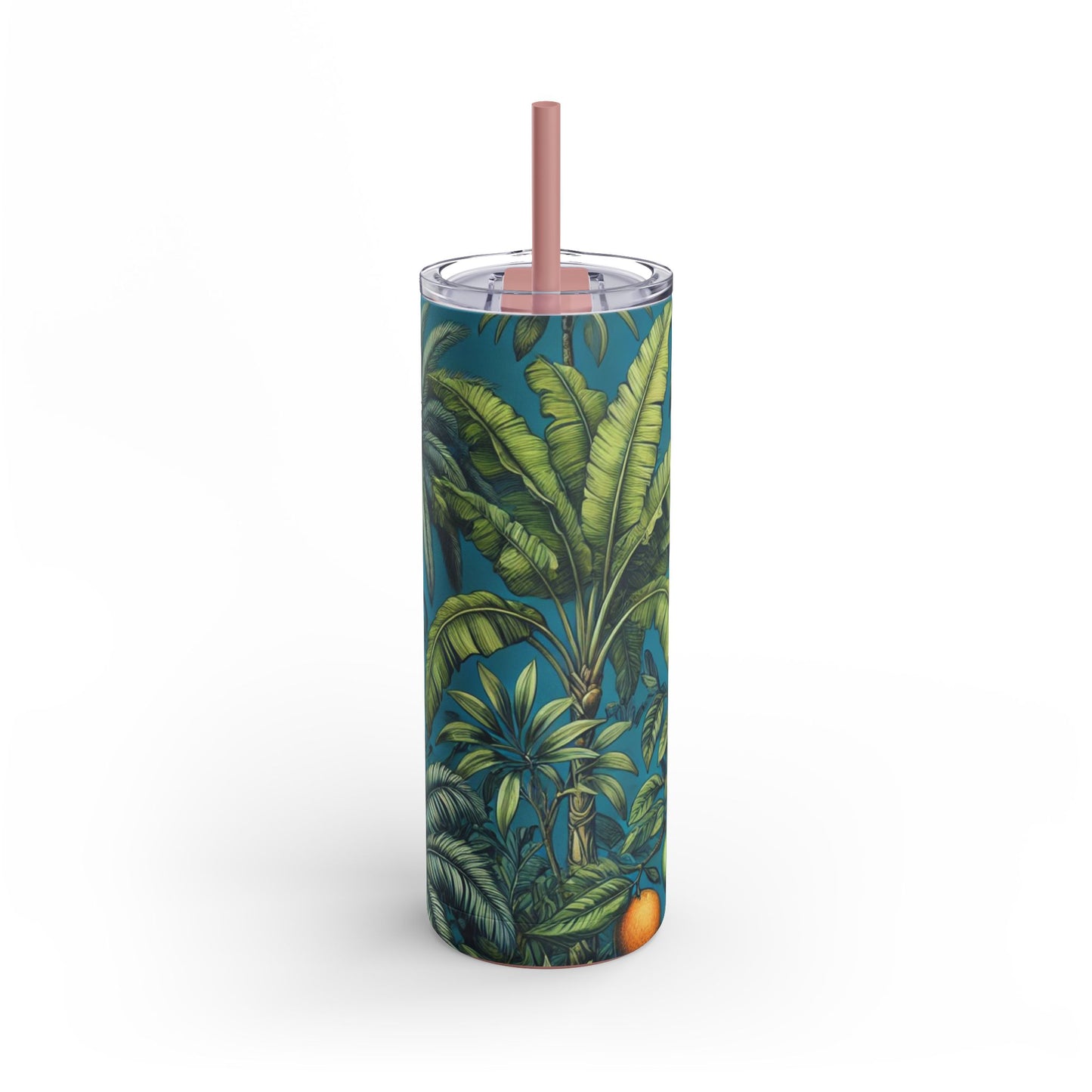 20oz Matte Tumbler, 7 Colors - Stylish Travel Cup - Tropical Fruit Blue