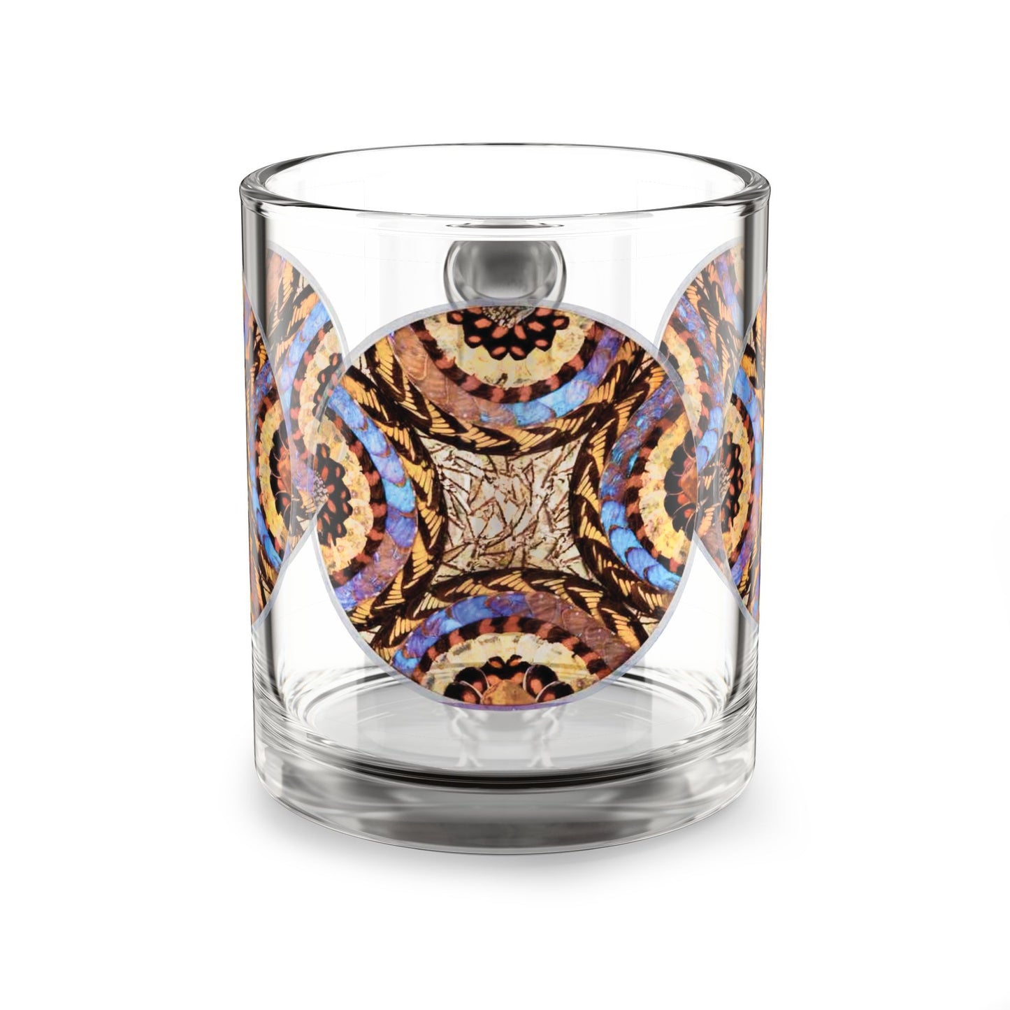 Tropical Glass Mug - 10oz Coffee Cup / Real Butterfly Wing Plate #3