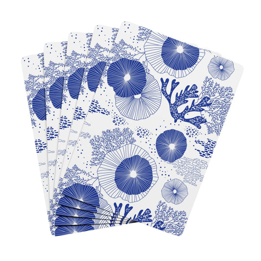 Poker Playing Cards -  Plankton Drift Blue