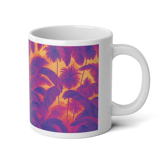 Jumbo Mug, 20oz, Rocco Palms Heatwave | Tropical Coffee Cup