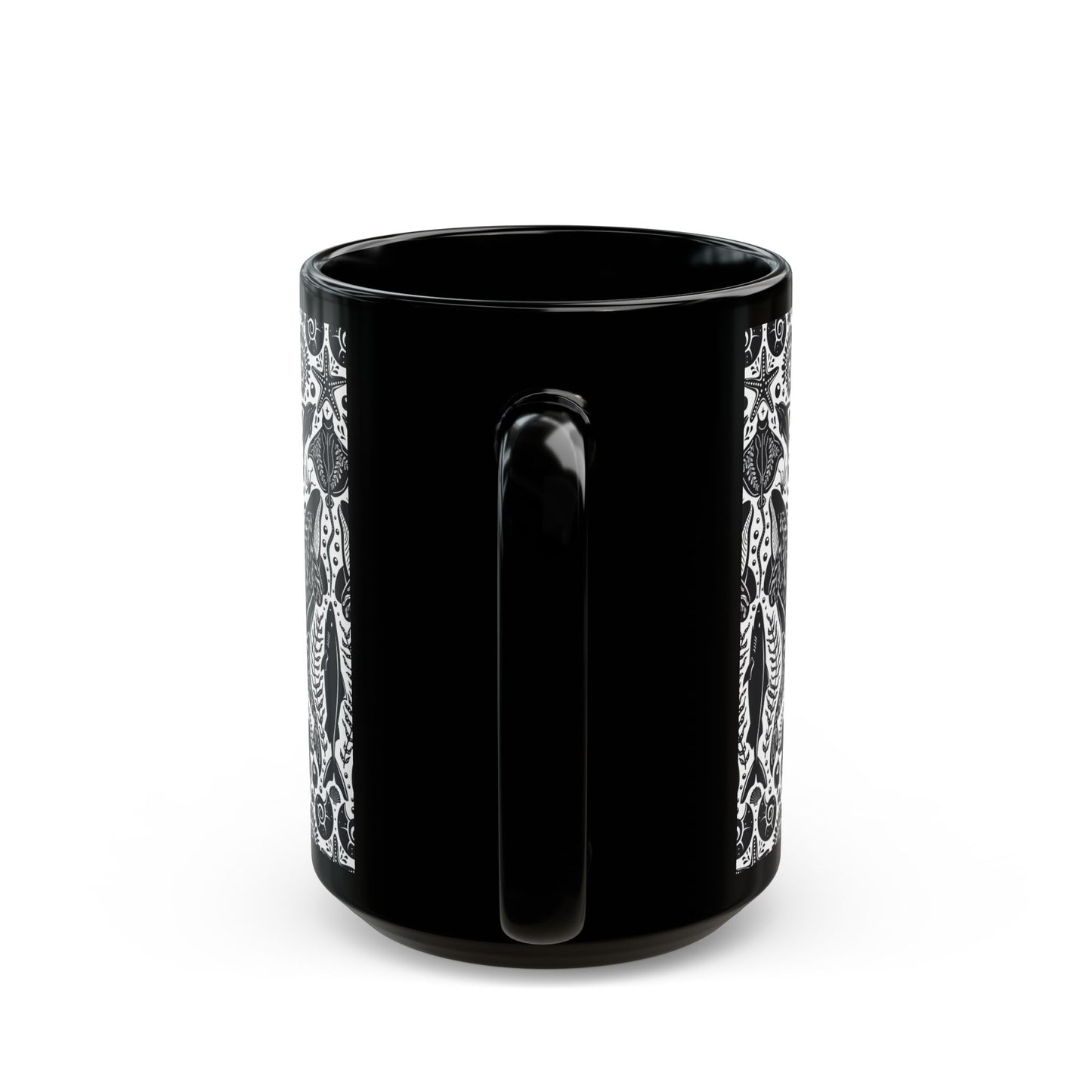 Black Coffee Mug, Mystic Ocean