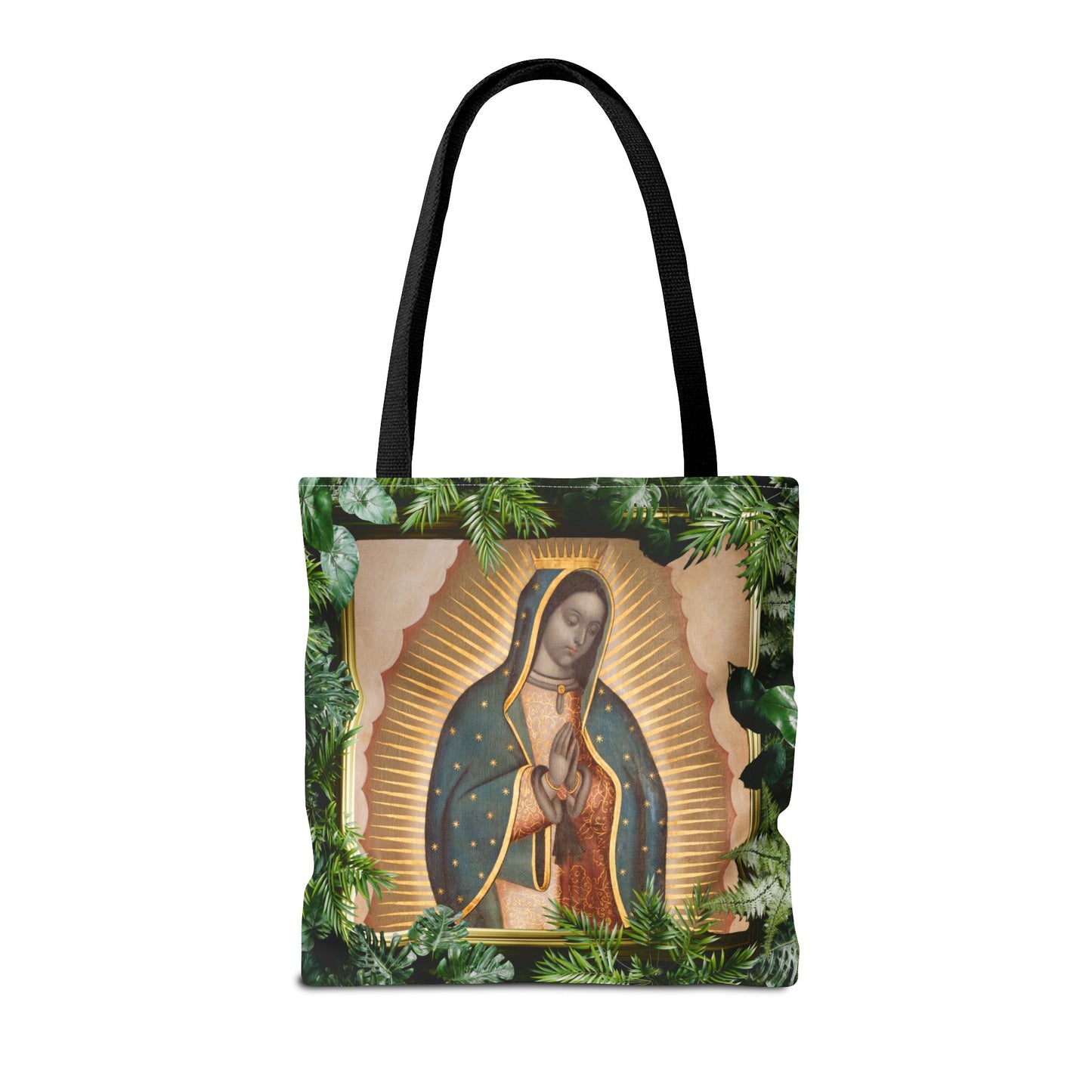 Religious Our Lady of Guadalupe Tropical Tote Bag - 3 Sizes