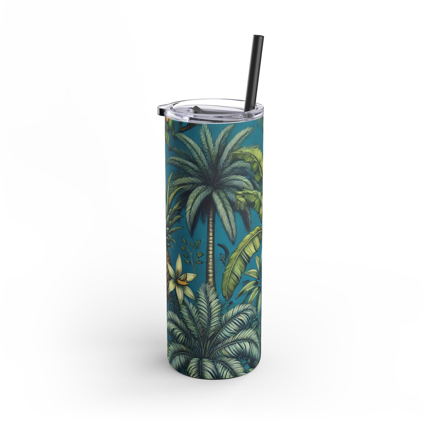 20oz Matte Tumbler, 7 Colors - Stylish Travel Cup - Tropical Fruit Blue