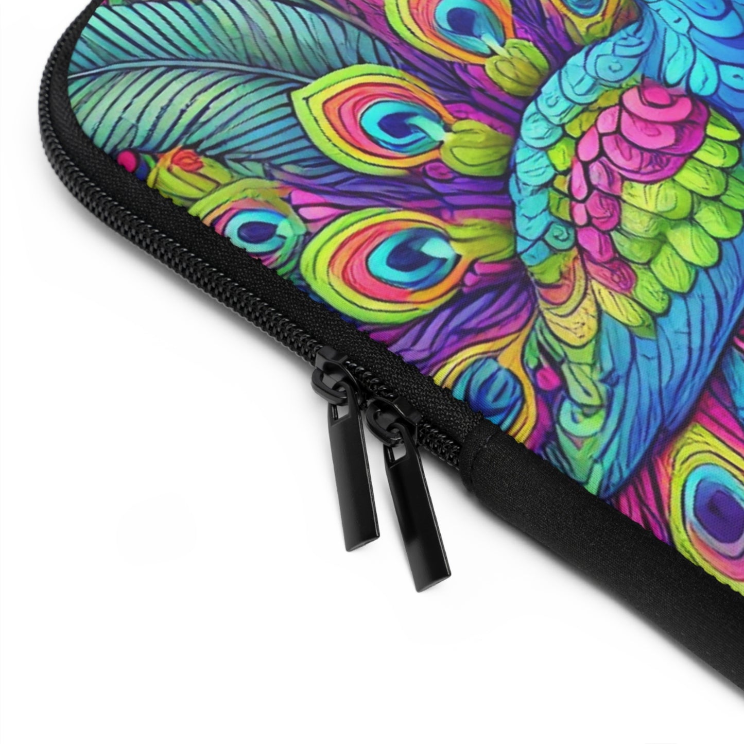 Tropical Laptop Sleeve, 5 Sizes - Perfect for Beach Lovers & Students / Rainforest Peacocks POP