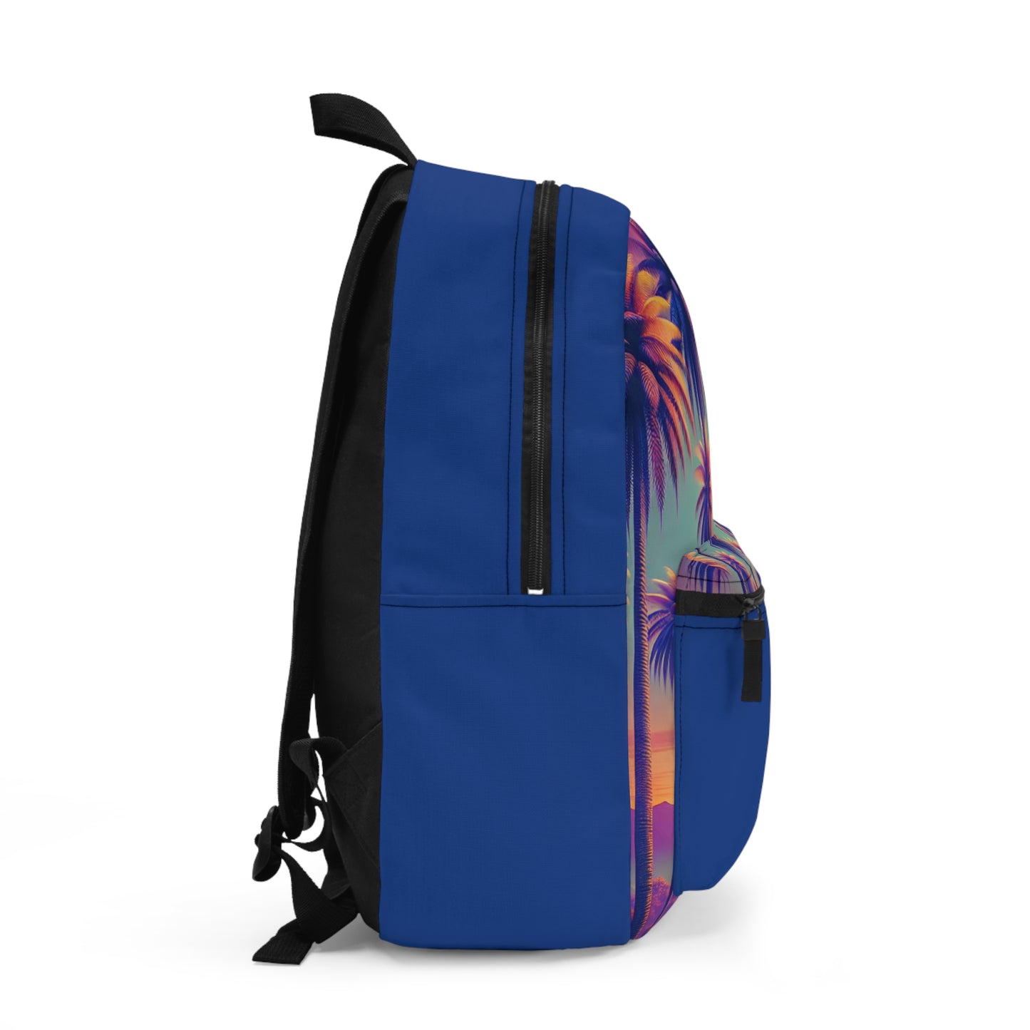 Tropical Backpack  / Sunset Palms, Purple