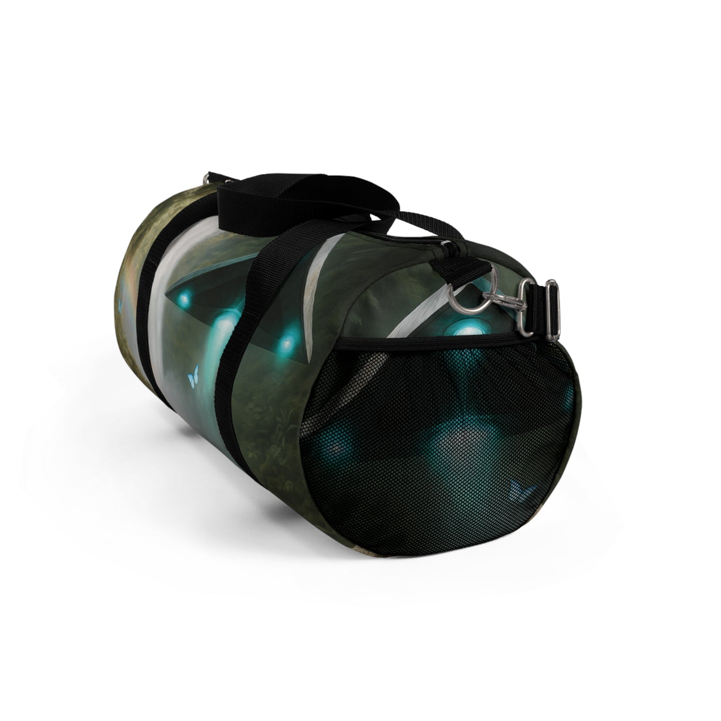 Tropical Duffel Bag - Perfect for Travel and Gym / UFO and Waterfall