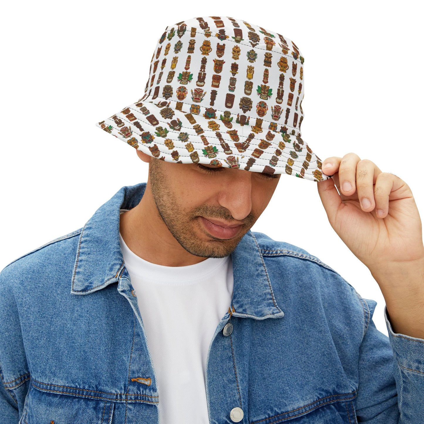 Tropical Polyester Bucket Hat, 2 Sizes - Tiny Tiki Dudes