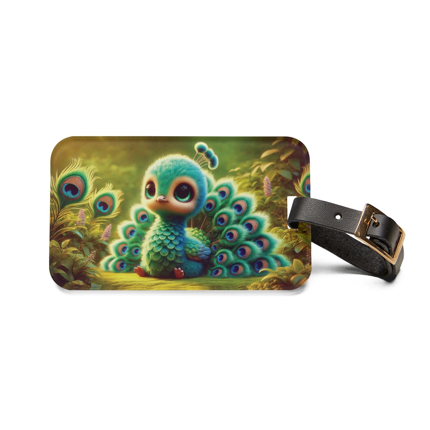 Luggage Tag - Baby Peacock
