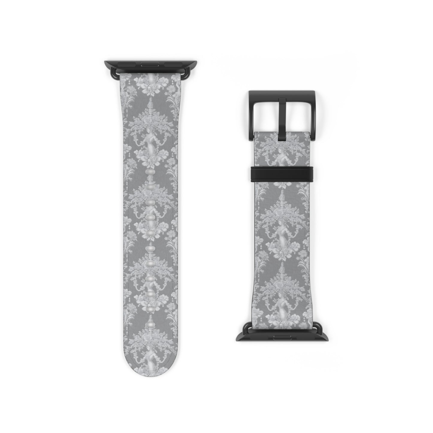 Apple Watch Band - Pearl Lady Toile, slate