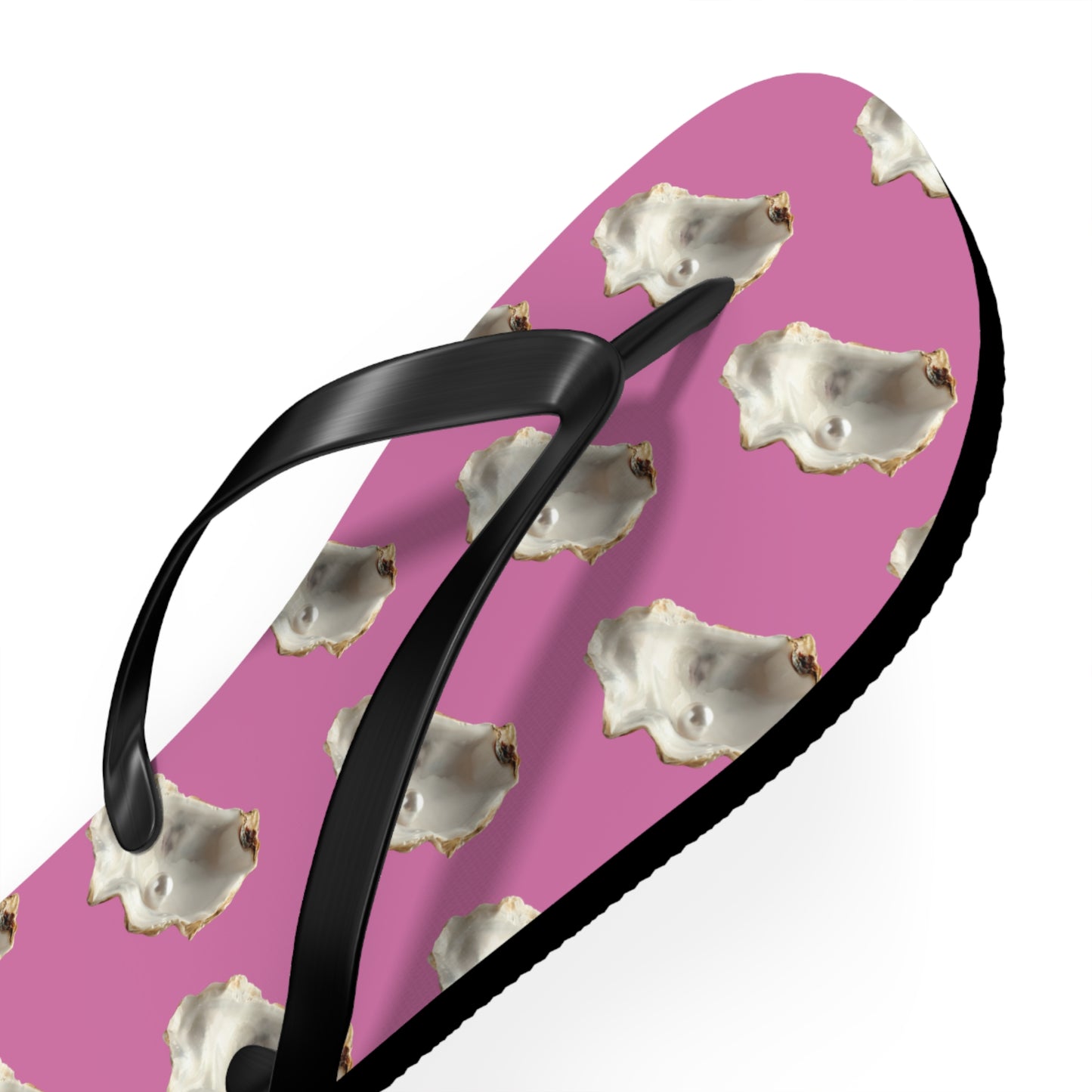 Flip Flops - White Pearl Oyster, light pink