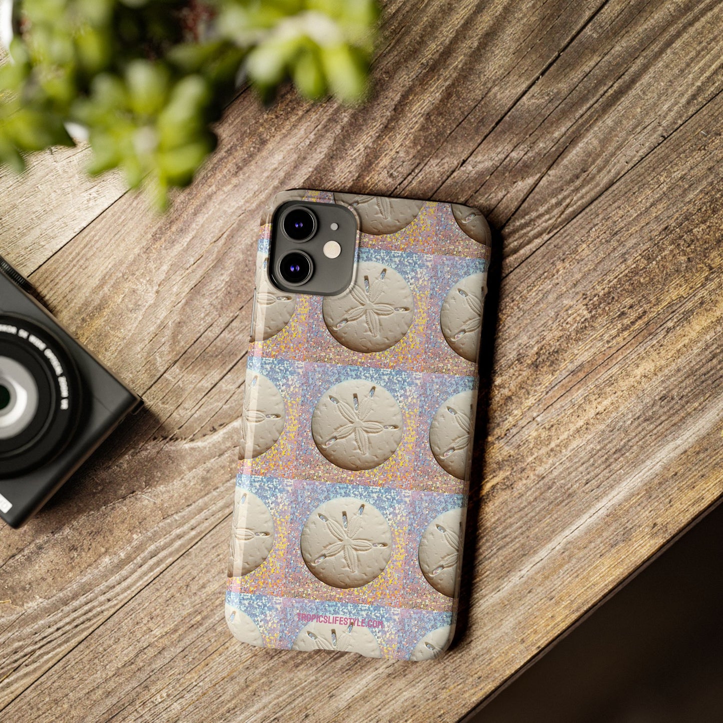 Slim Phone Cases - Disco Sand Dollar