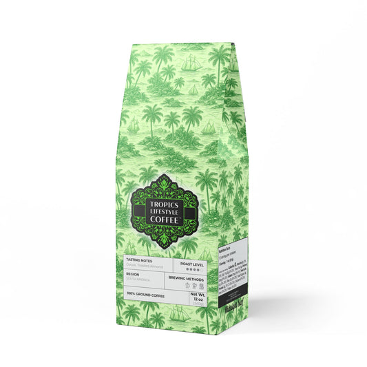 Midnight Surf Blend™ (Medium-Dark Roast) Specialty Grade Craft Coffee / Faraway Toile, Green