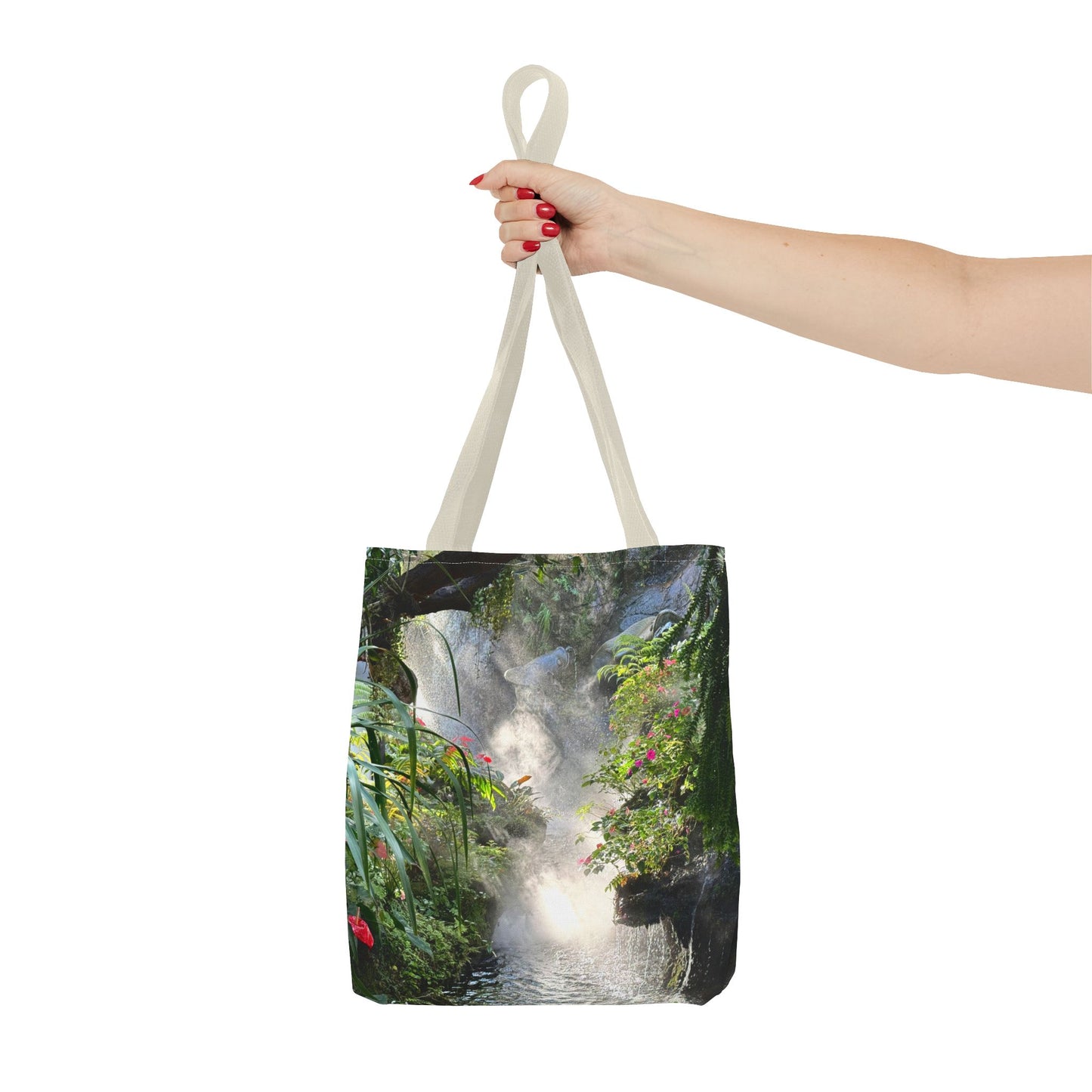 Tropical Misty Rainforest River Tote Bag - 3 Sizes