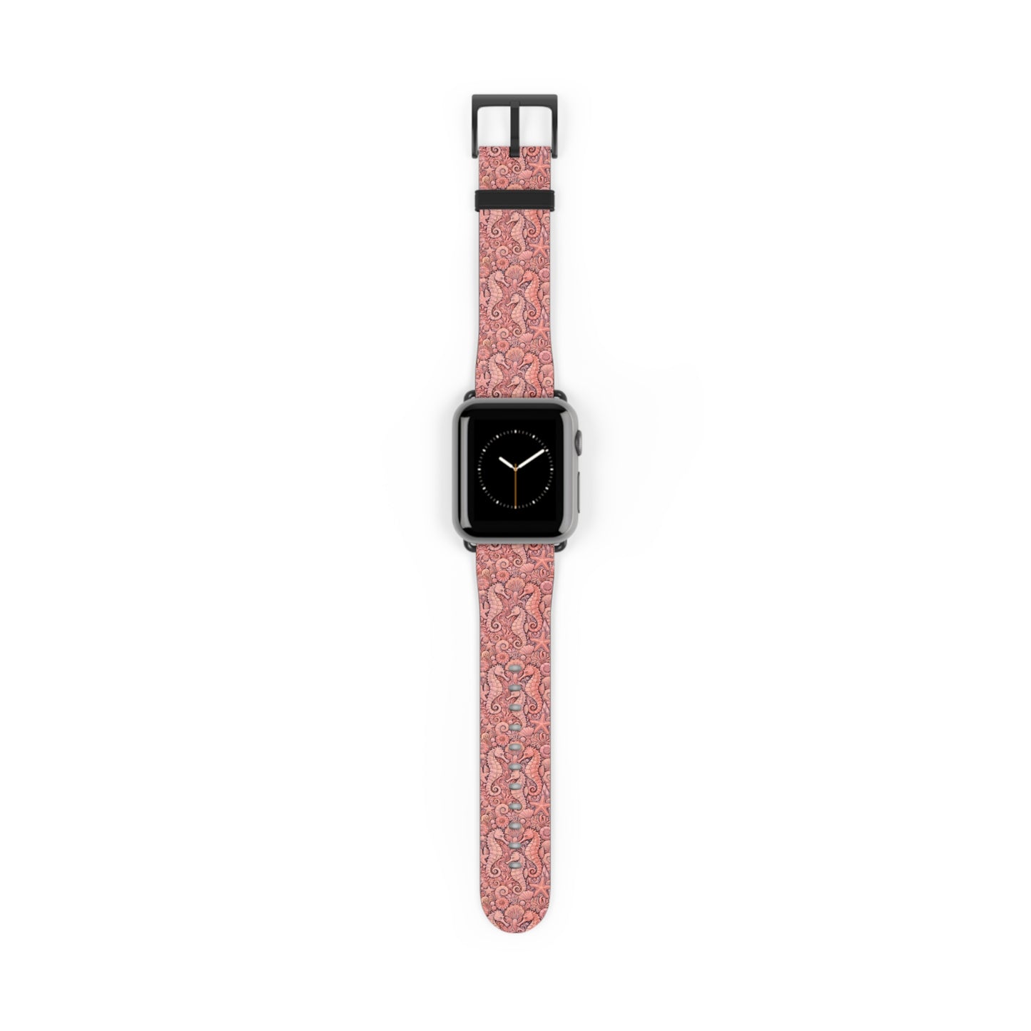 Apple Watch Band - Tropical Seahorse Trio, Red