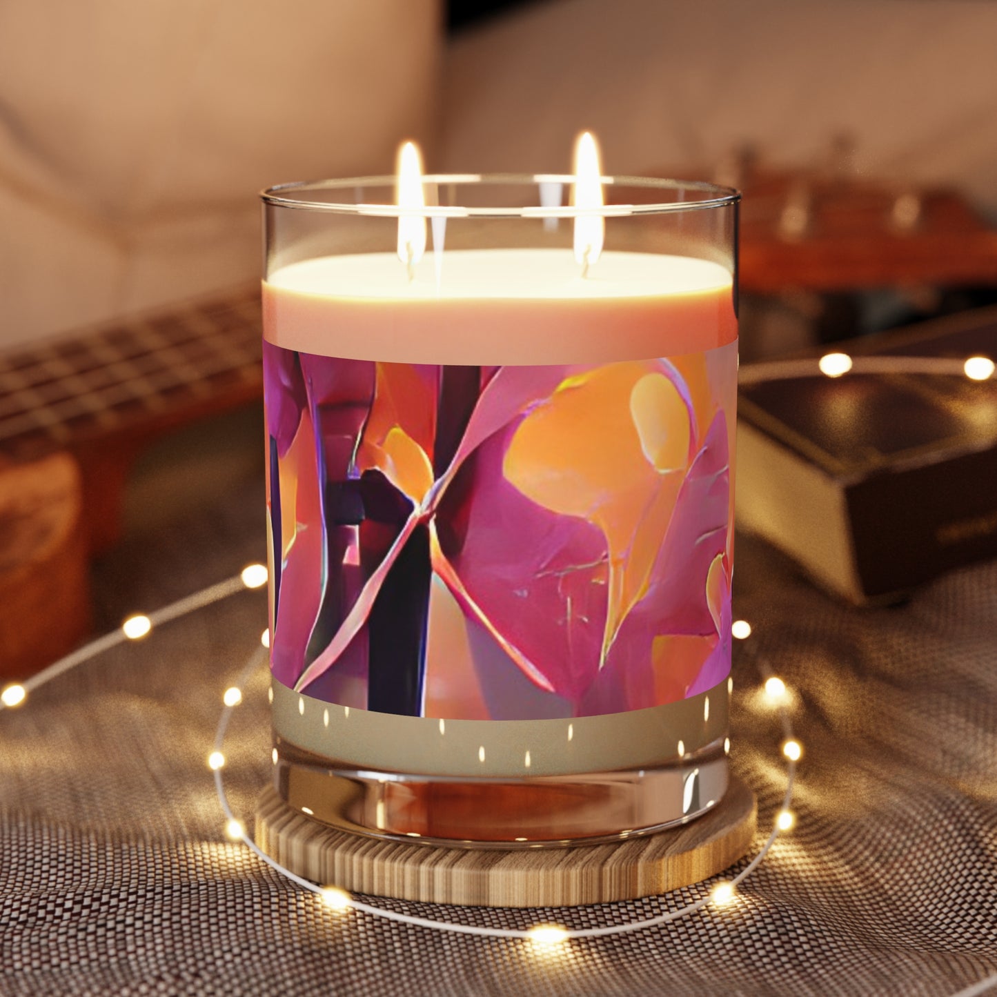 Mystic Orchids Scented Candle - 11oz Full Glass, Tropical Decor