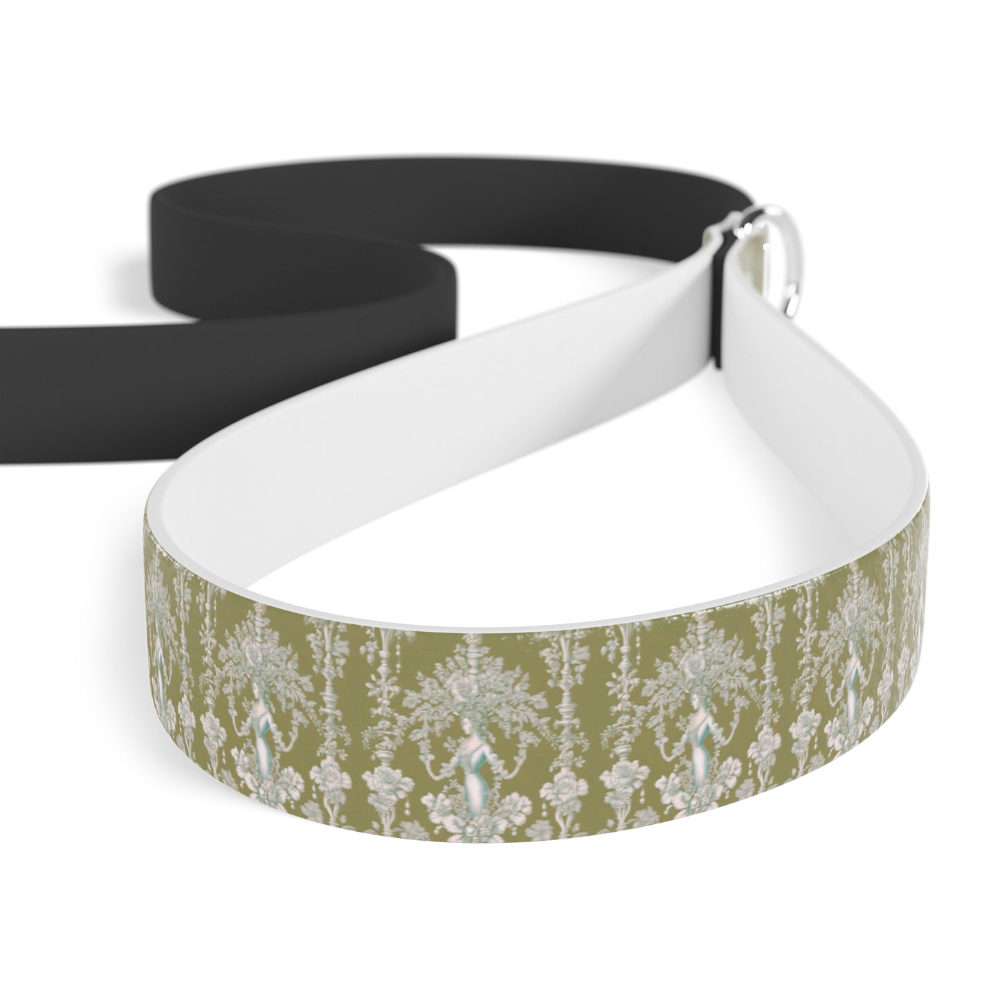 Leash - Pearl Lady Toile, highborn green