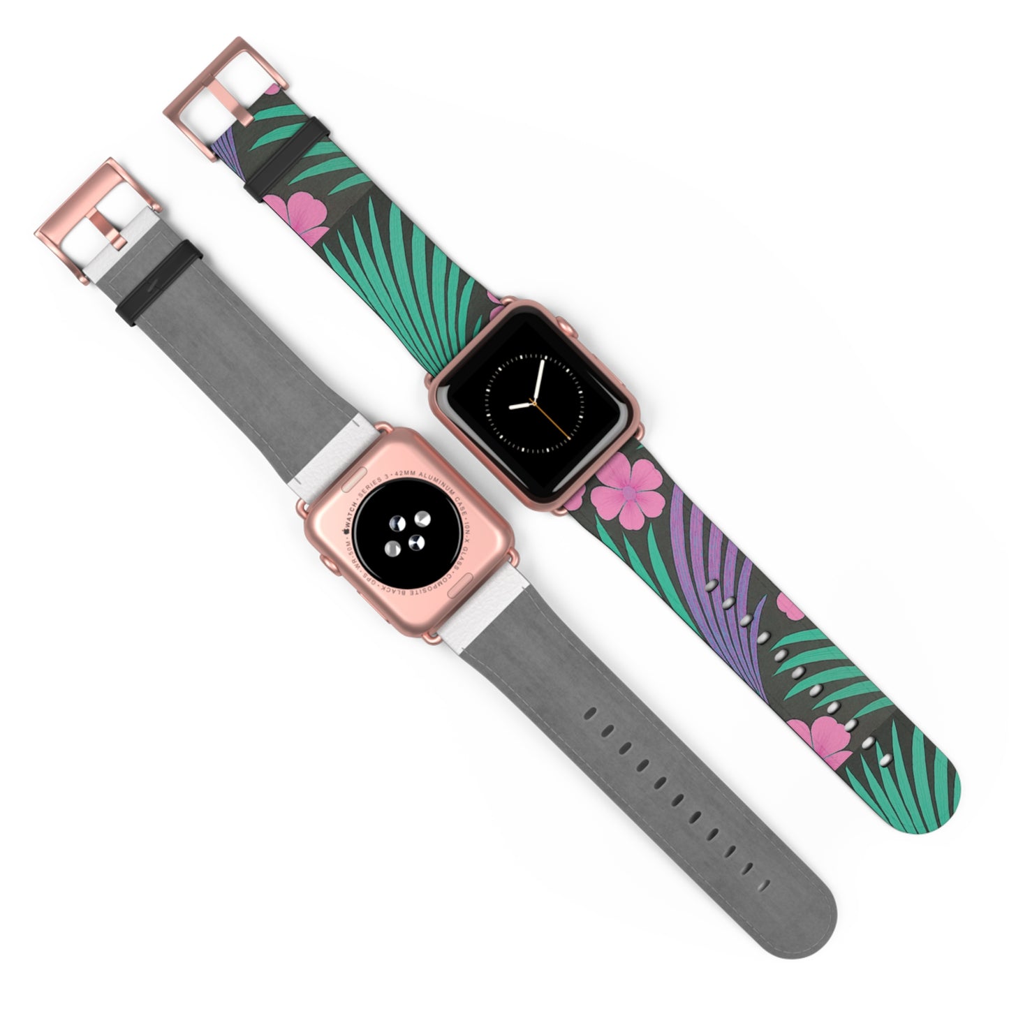 Apple Watch Band - Midnight Hibiscus Deco/Pink