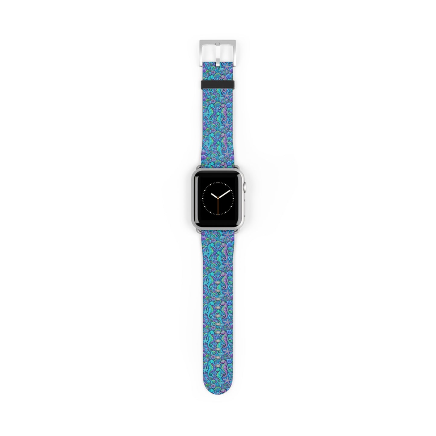 Apple Watch Band - Tropical Seahorse Trio, Turquoise Pop