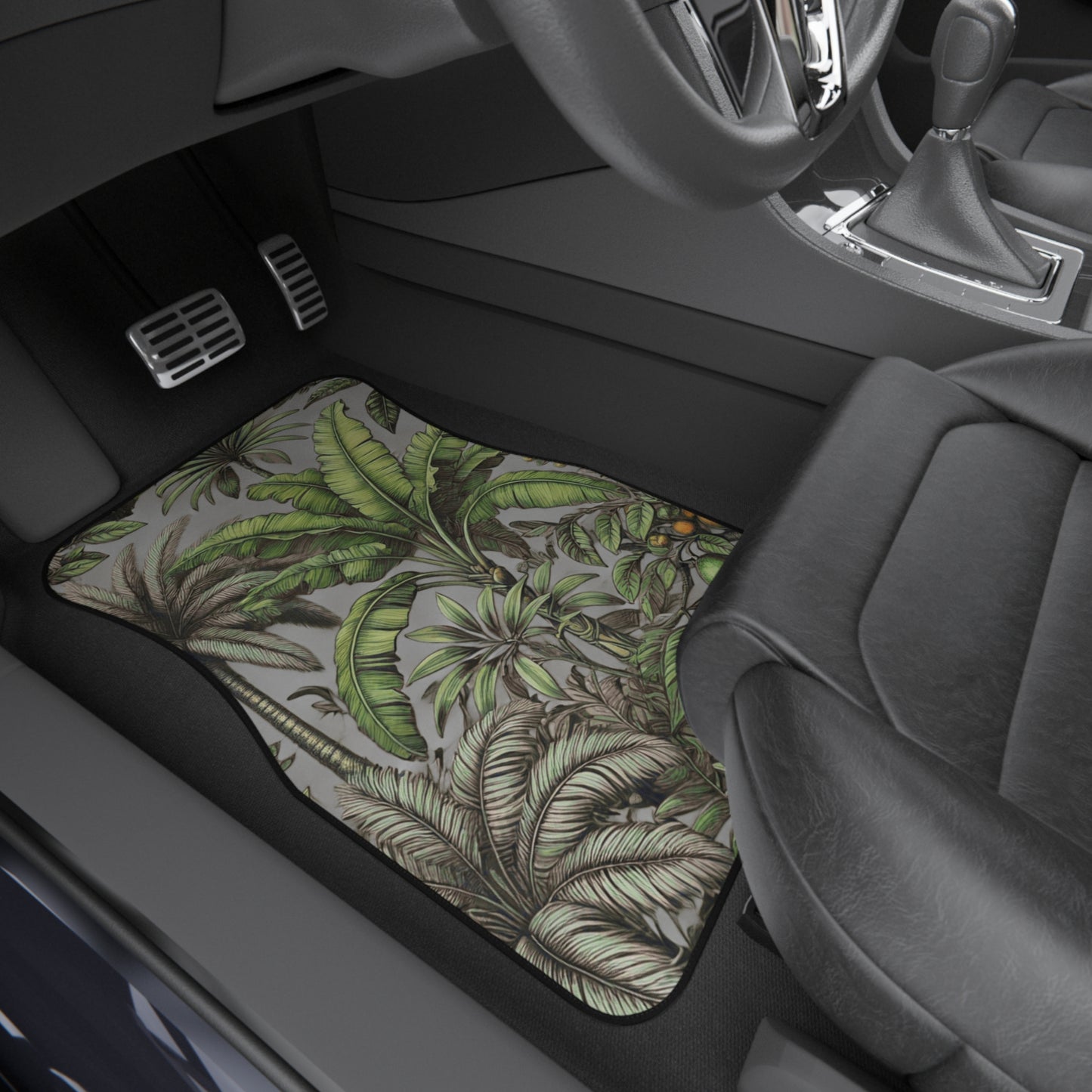Tropical Fruit/Grey Car Floor Mats - SET of 2