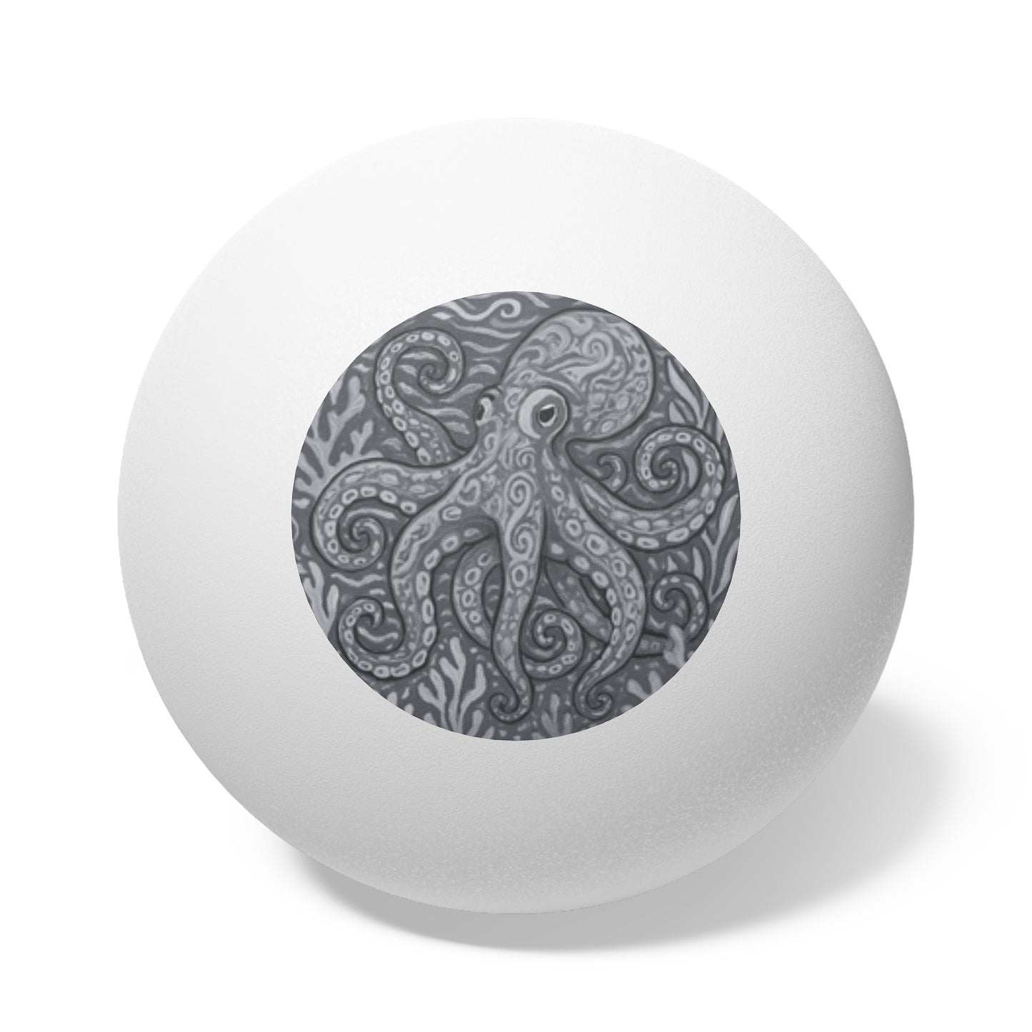 Tropical Paradise Ping Pong Balls - 6 Pack with Noir Kraken Joe