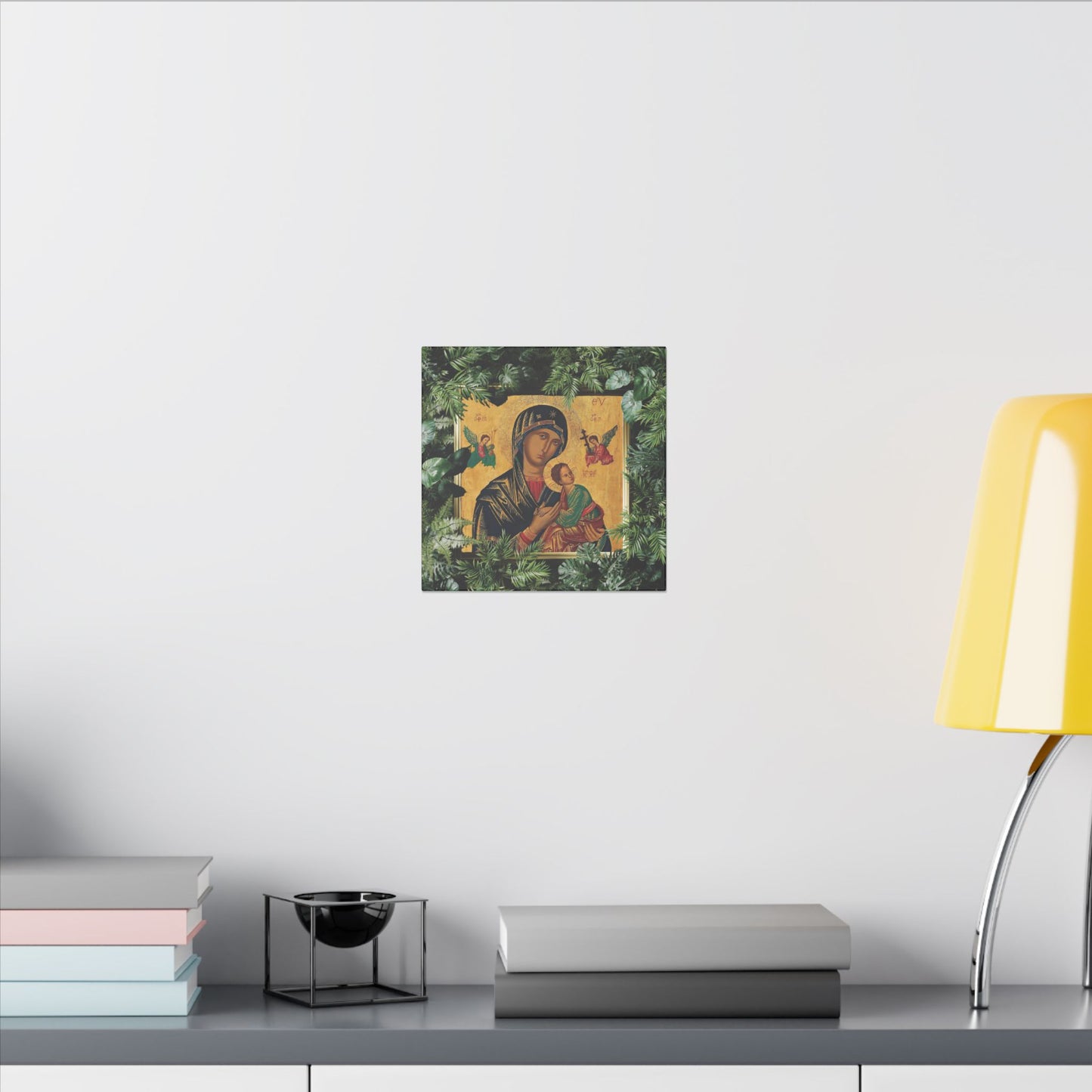 "Tropical Our Lady of Perpetual Help" Canvas Artwork - Stretched Canvas Print / Virgin Mary