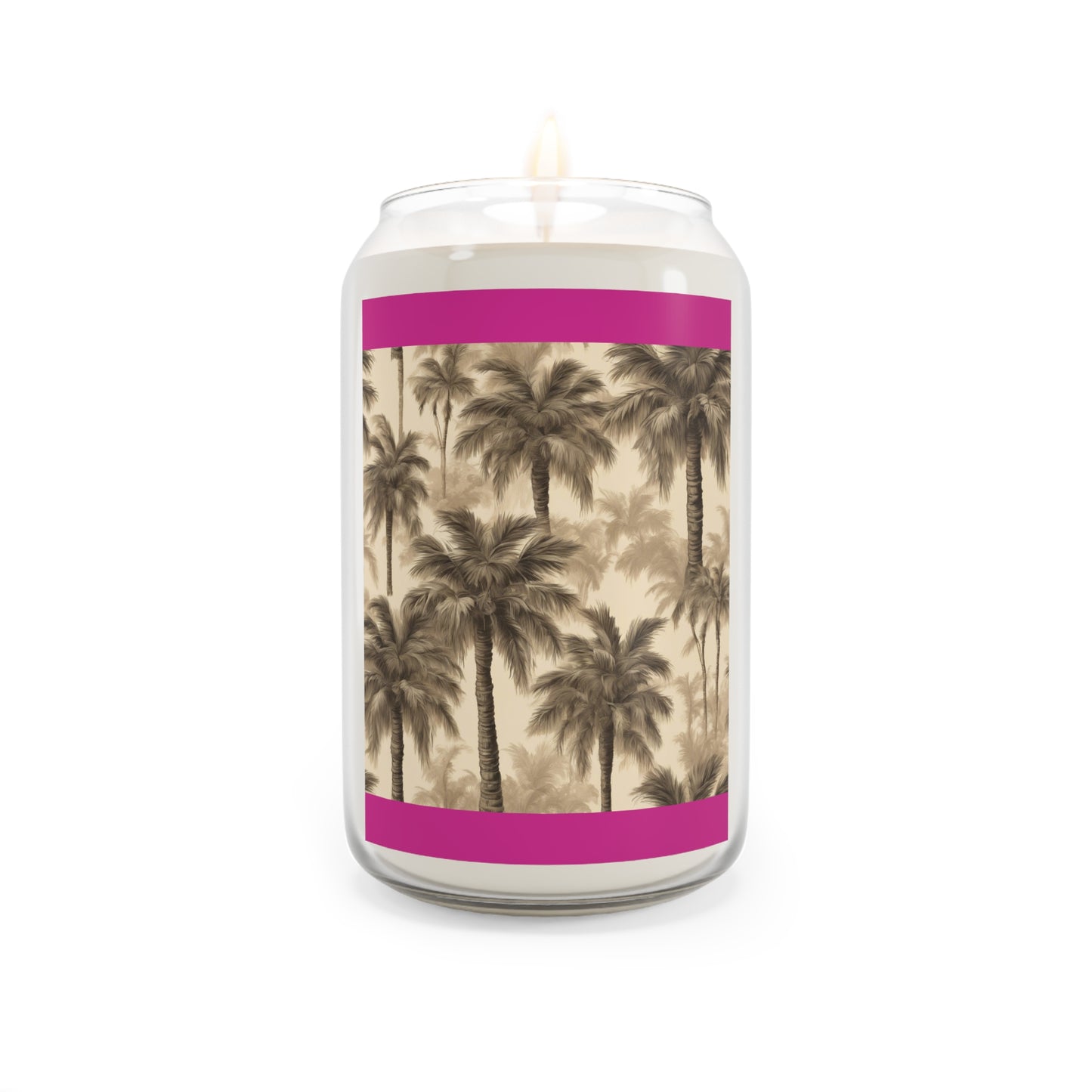 Scented Candle, 13.75oz - Lisa's Fluffy Palms, pink