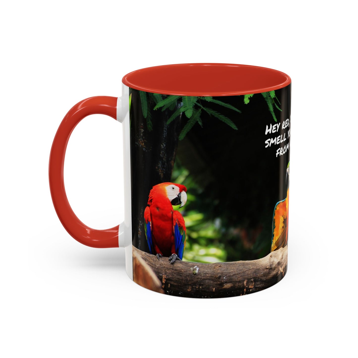 Parrot Accent Coffee Mug (11, 15oz), 8 Colors - Coffee Breath