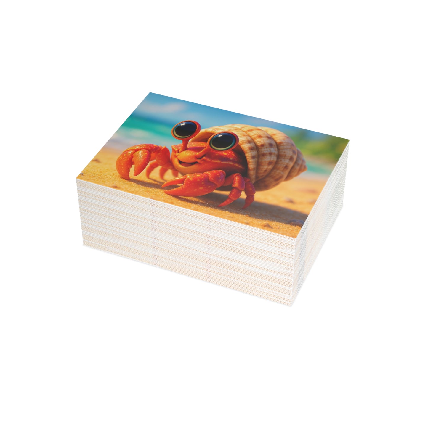 Baby Hermit Crab Postcard Bundle - Perfect for Ocean Lovers & Greetings!