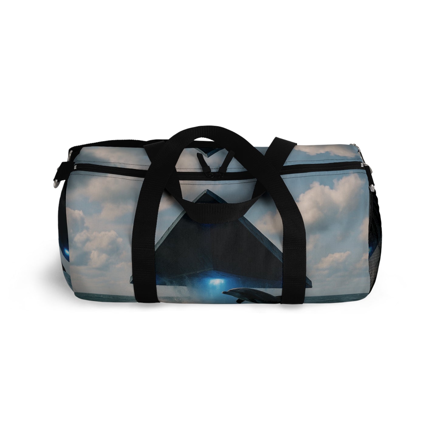 Tropical Duffel Bag - Perfect for Travel and Gym / UFO and Dolphin
