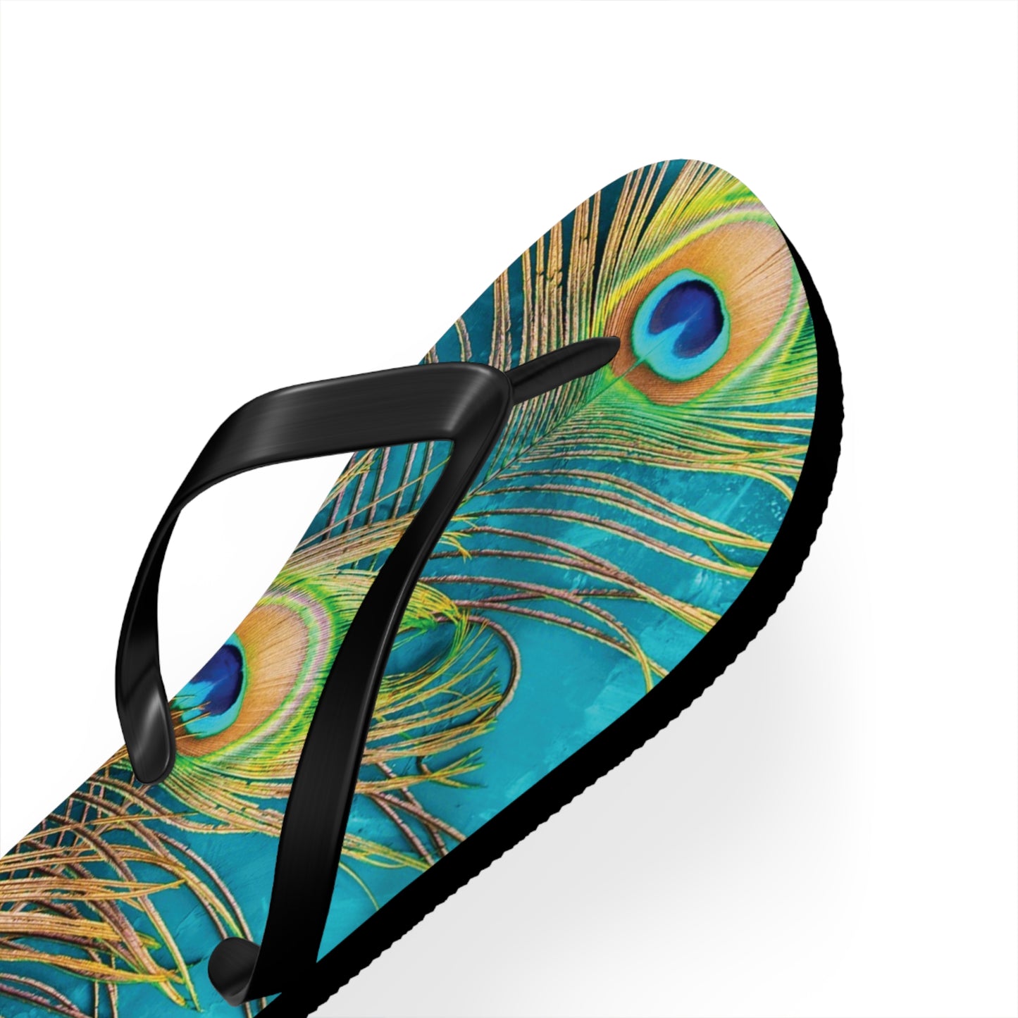 Flip Flops - Peacock Turquoise Glow