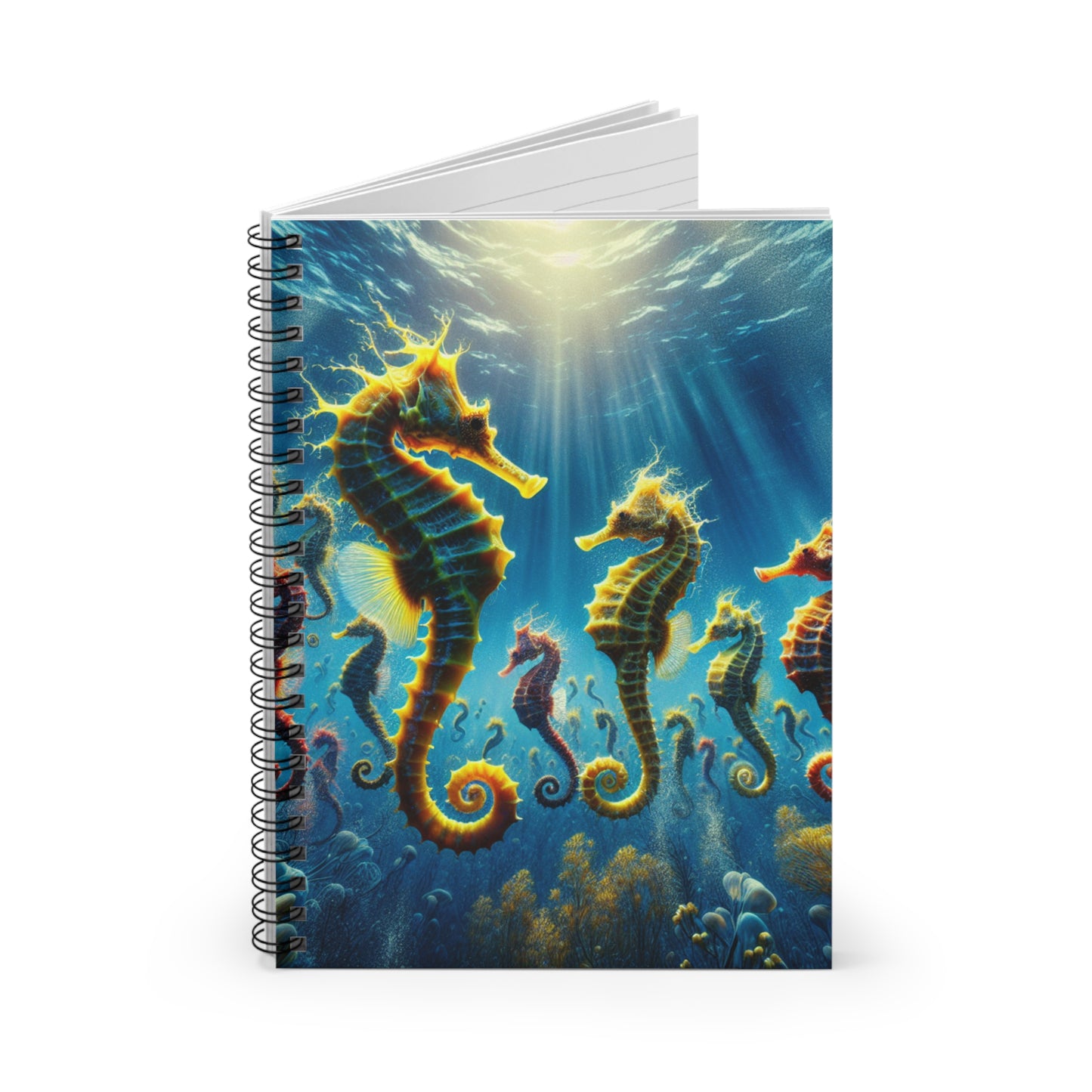 Spiral Notebook - Seahorse Party