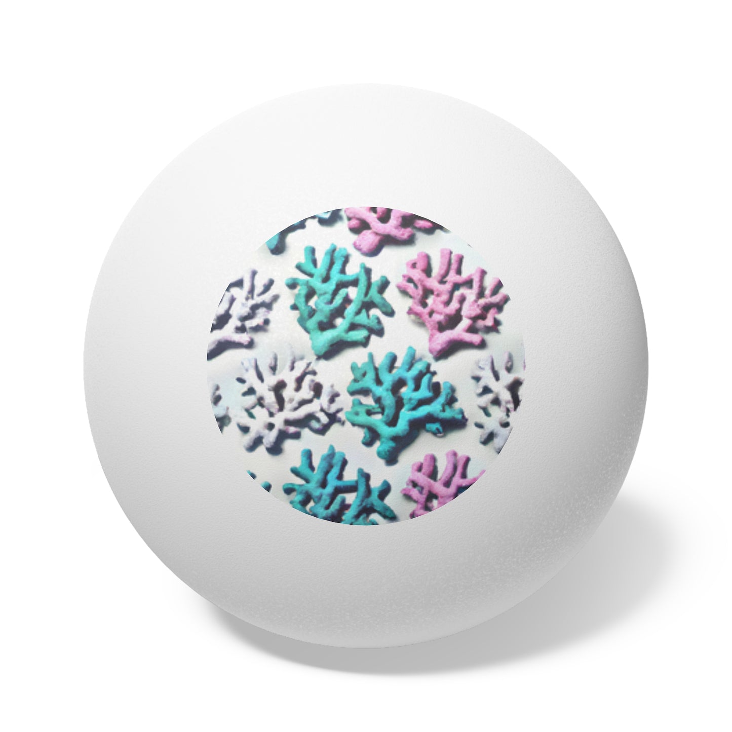 Tropical Paradise Ping Pong Balls - 6 Pack with Corals Pastel