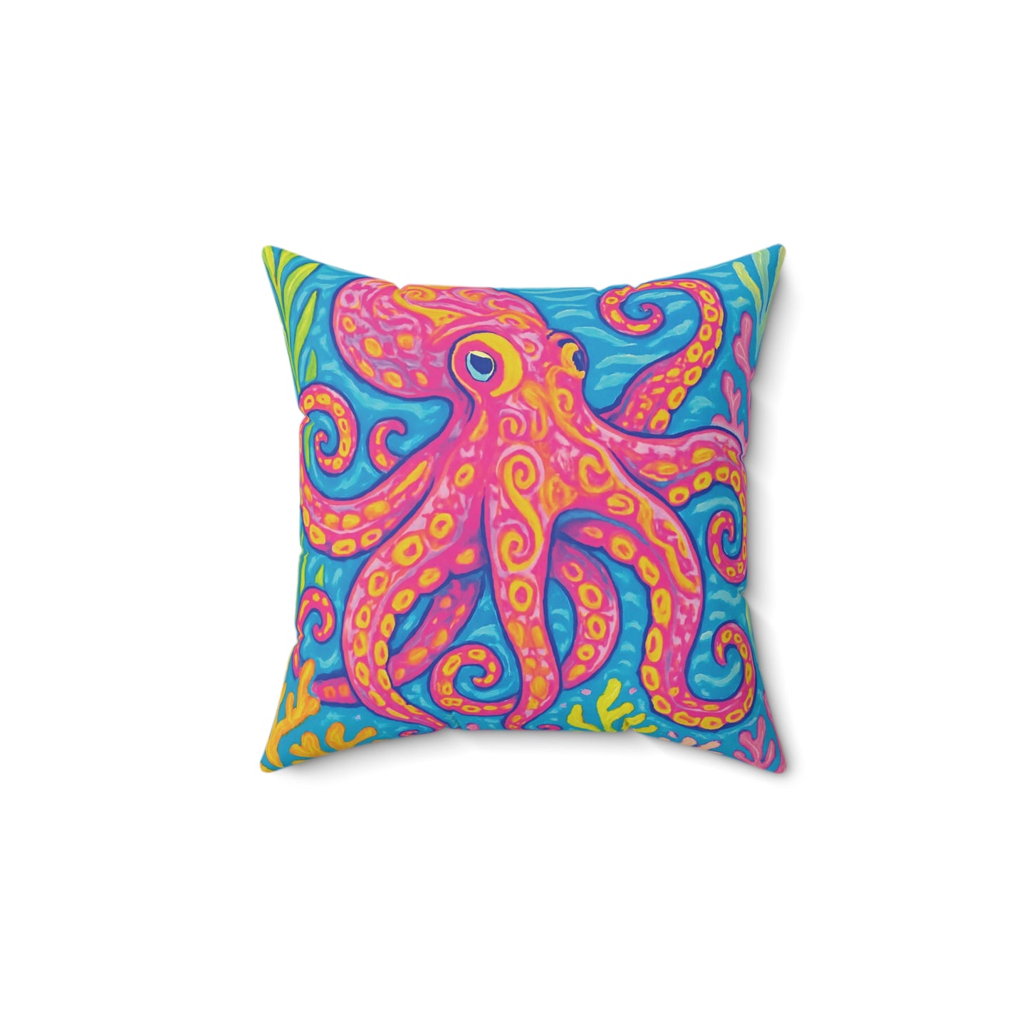 Decorative Pillow - Accent Cushion, 4 Sizes / Octopus Kraken Joe