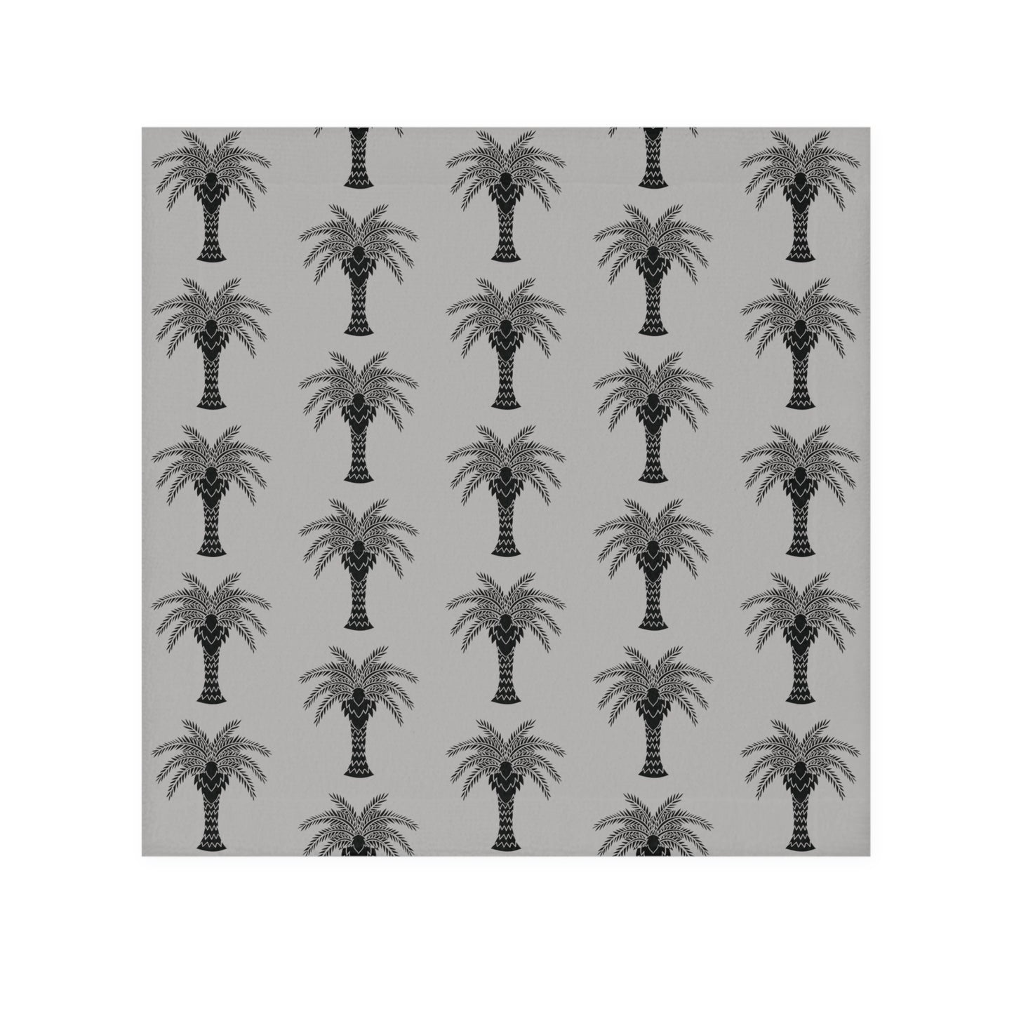 Face Towel - Stylized Palm lt. grey