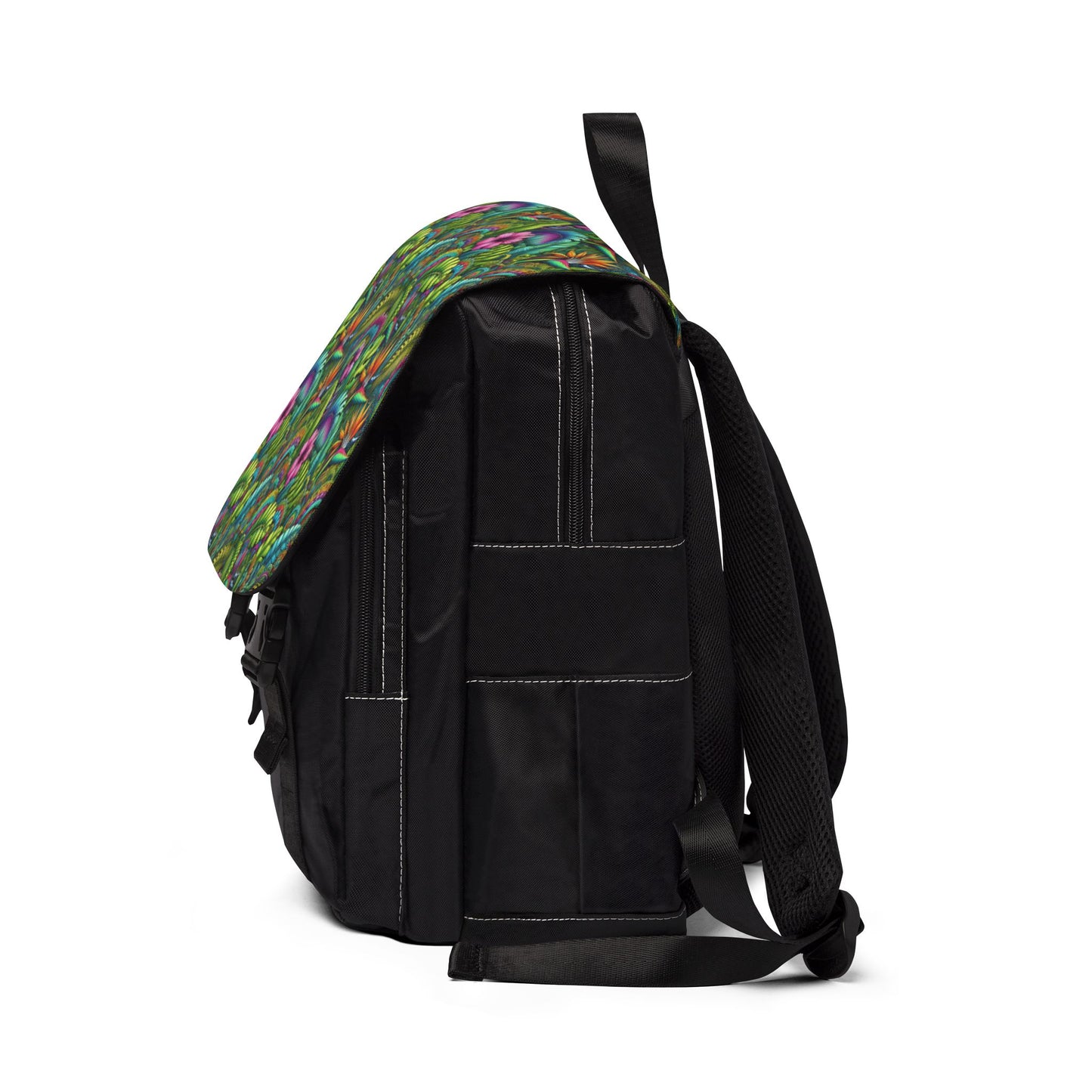 Rainforest Blooms Casual Backpack - Perfect for Everyday Adventures