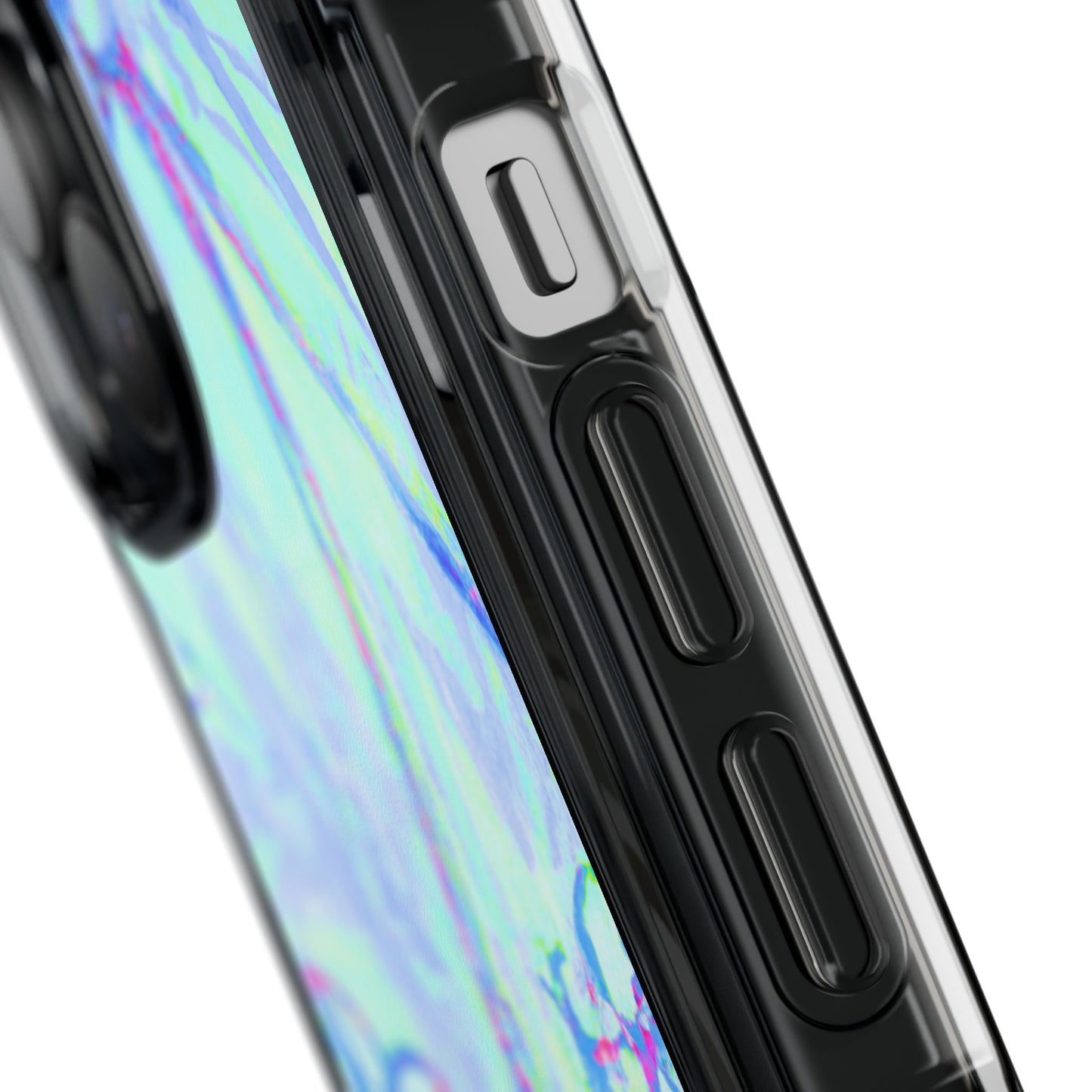 Tropical Doodles/Blue Magnetic Clear Phone Case, Many Models