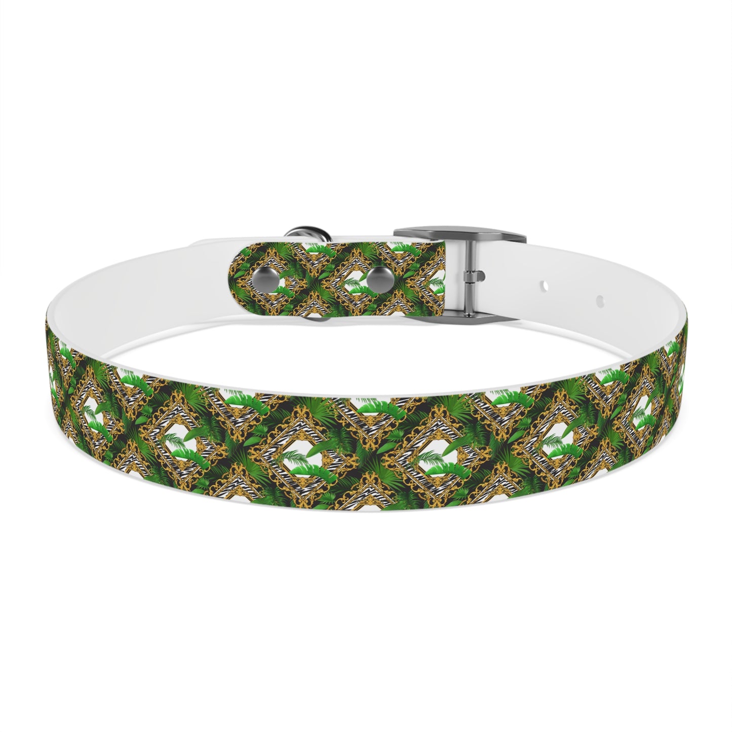 Dog Collar - Jungle Luxe White