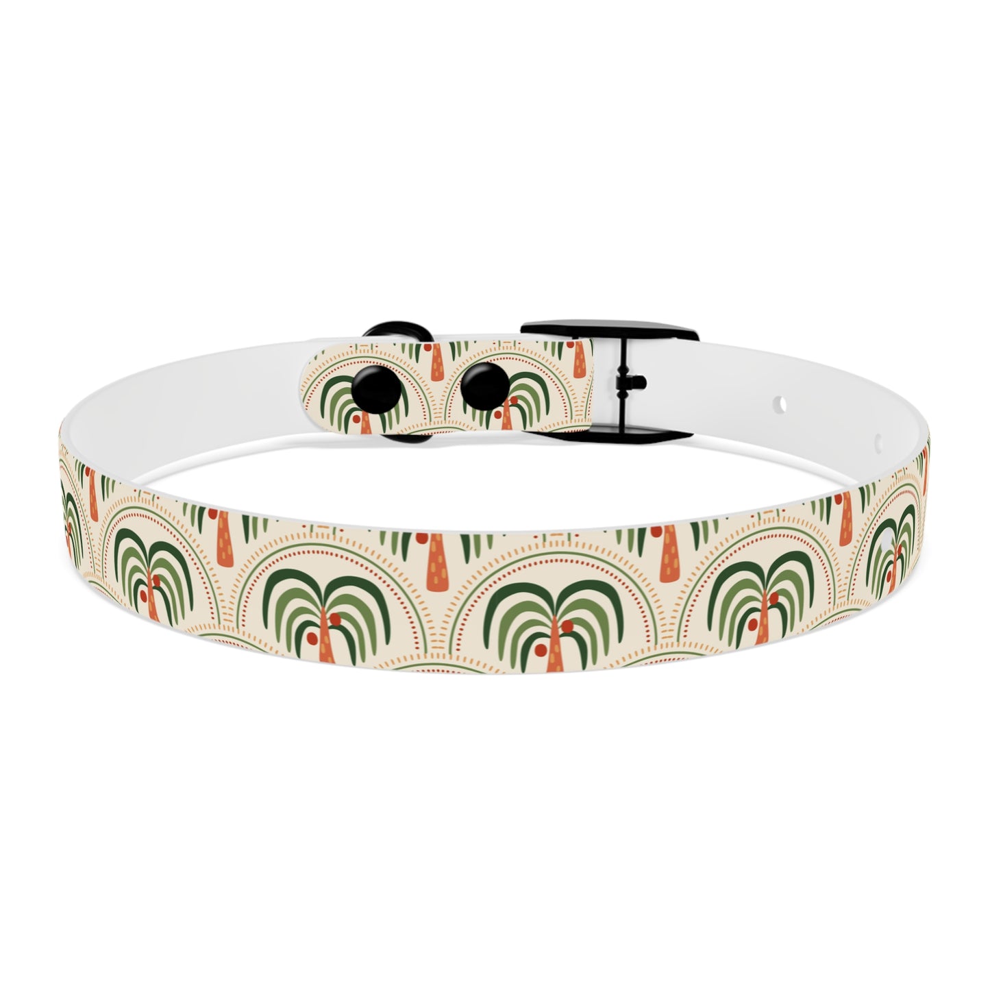 Dog Collar - Stylized Mosaic Palms