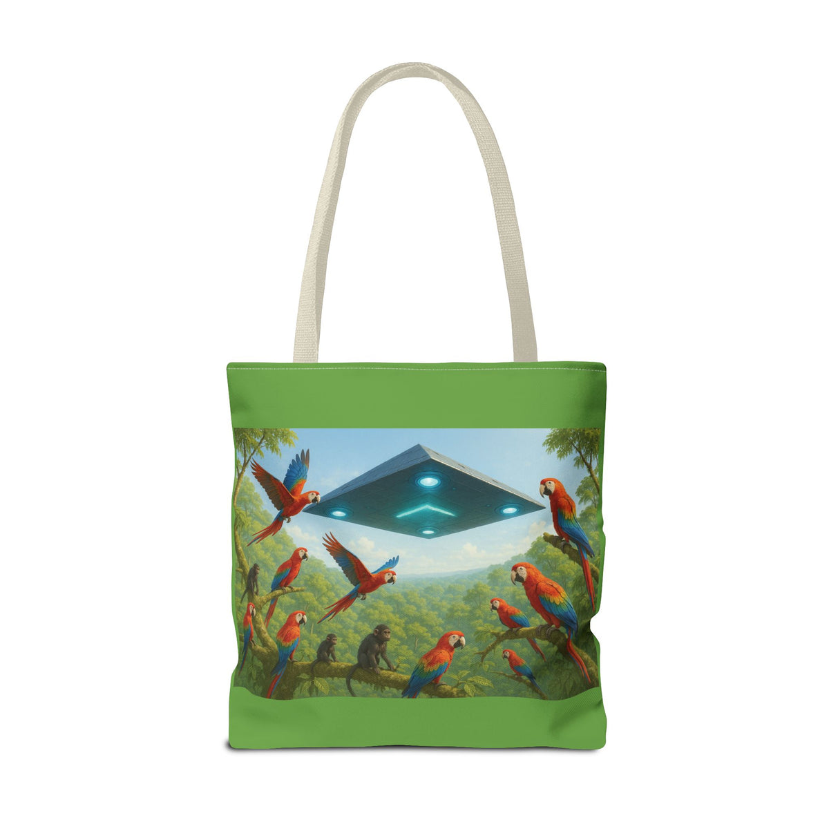 UFO and Macaws Tote Bag - 3 Sizes